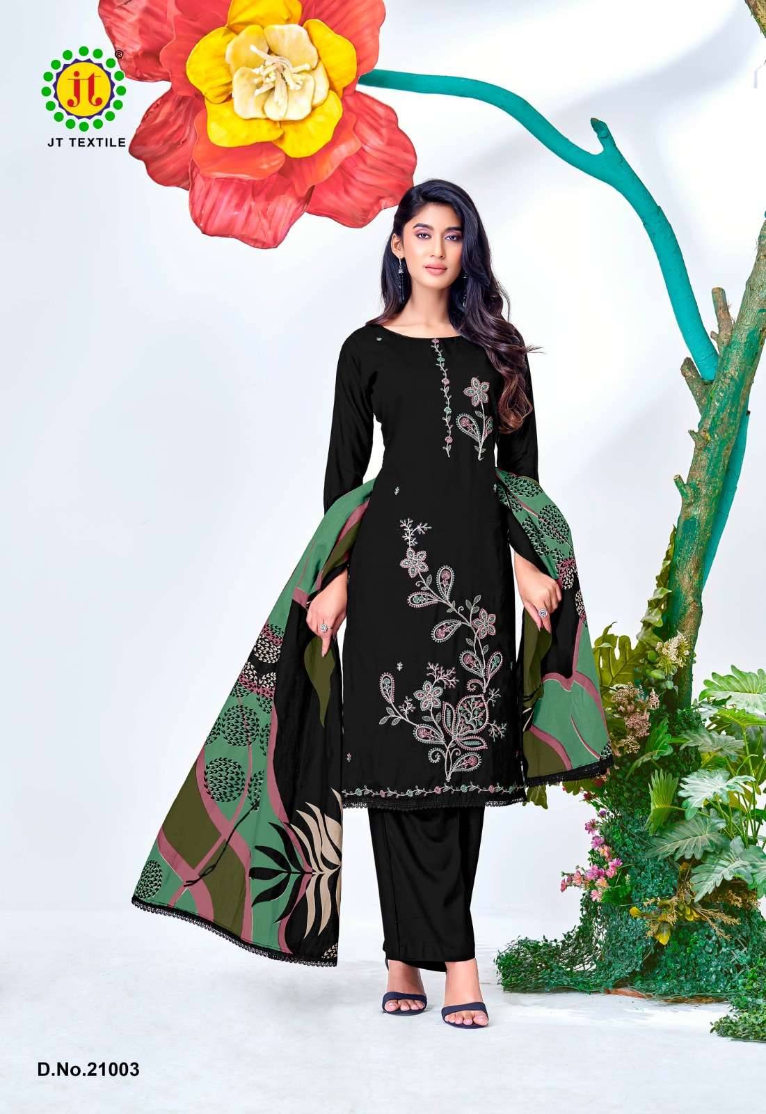 Jt Black Mango Vol 21 Fancy Rayon Salwar Kameez 5 Pcs Catalog 