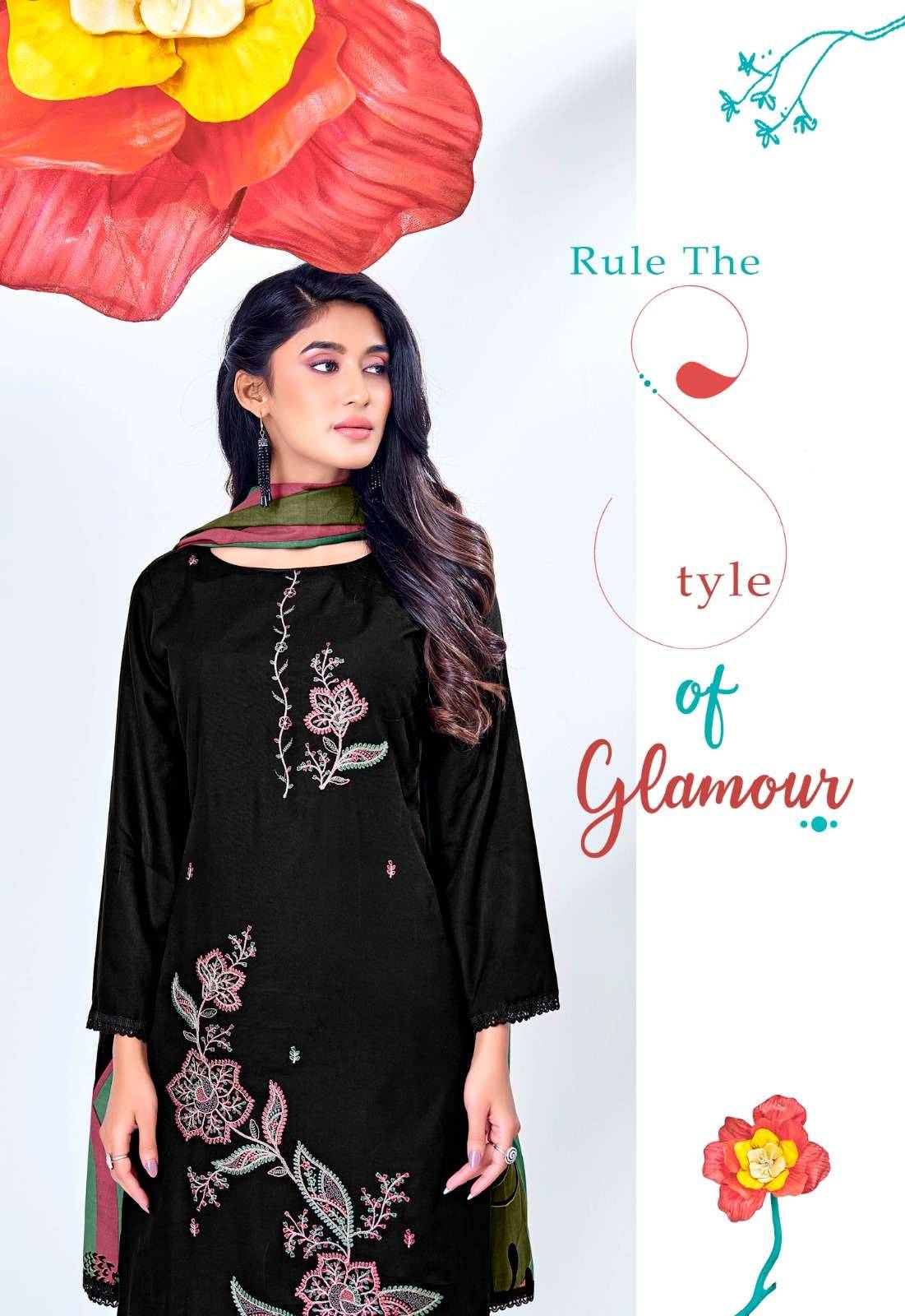 Jt Black Mango Vol 21 Fancy Rayon Salwar Kameez 5 Pcs Catalog 