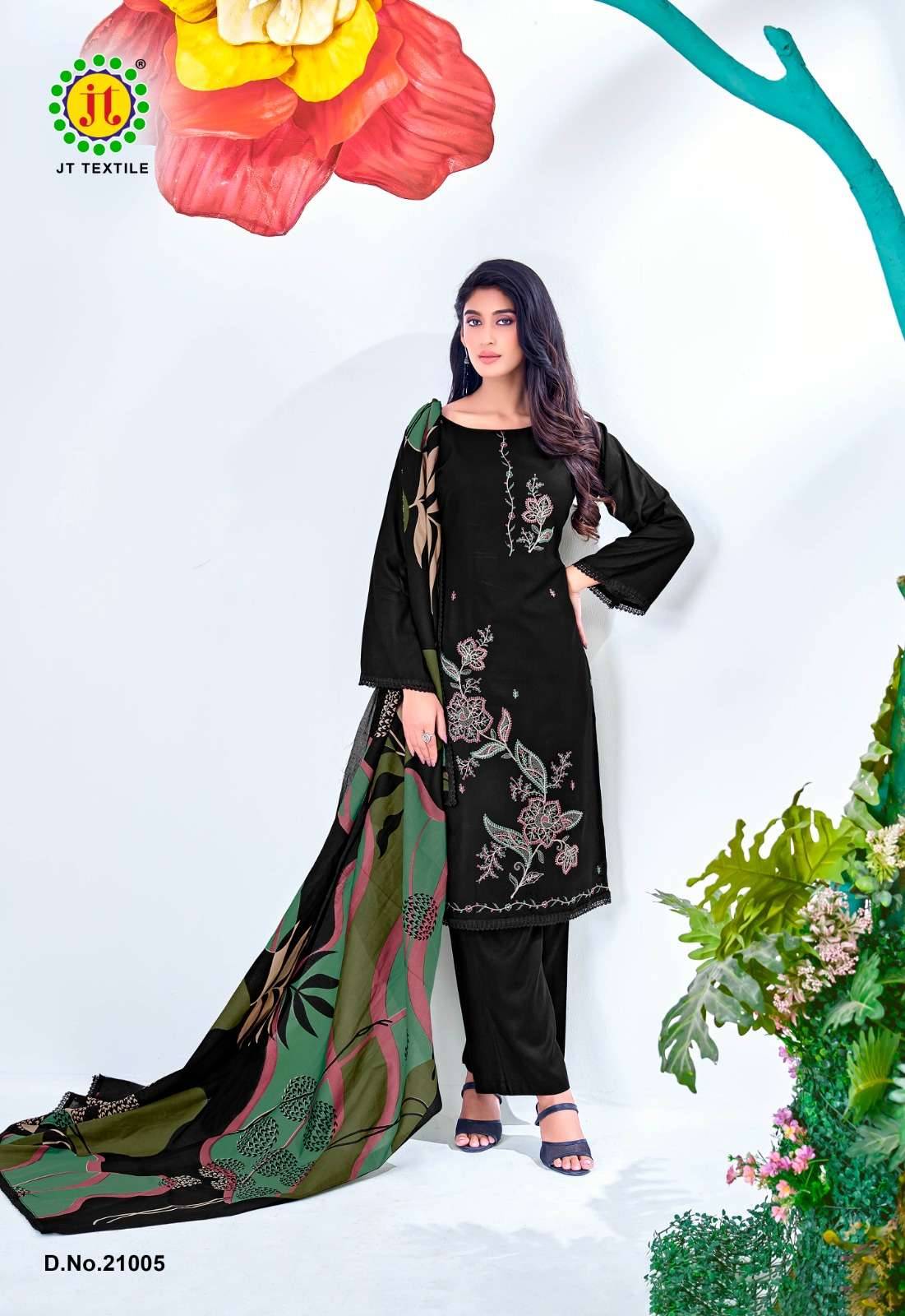 Jt Black Mango Vol 21 Fancy Rayon Salwar Kameez 5 Pcs Catalog 