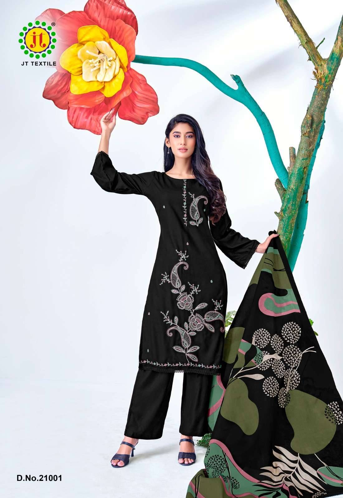 Jt Black Mango Vol 21 Fancy Rayon Salwar Kameez 5 Pcs Catalog 
