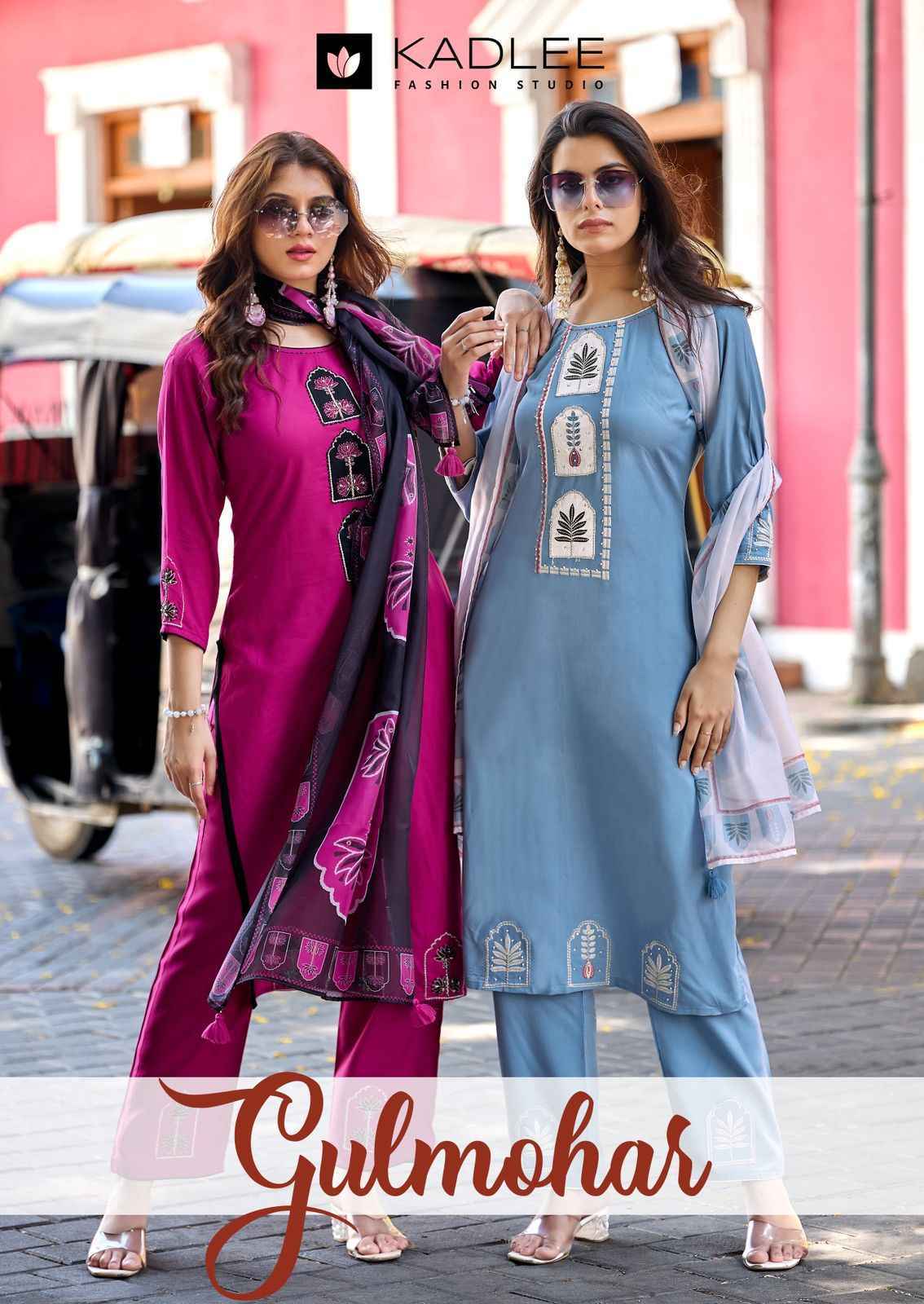 Kadlee Gulmohar Rayon Kurti Combo Wholesale Price 4 pcs Catalogue