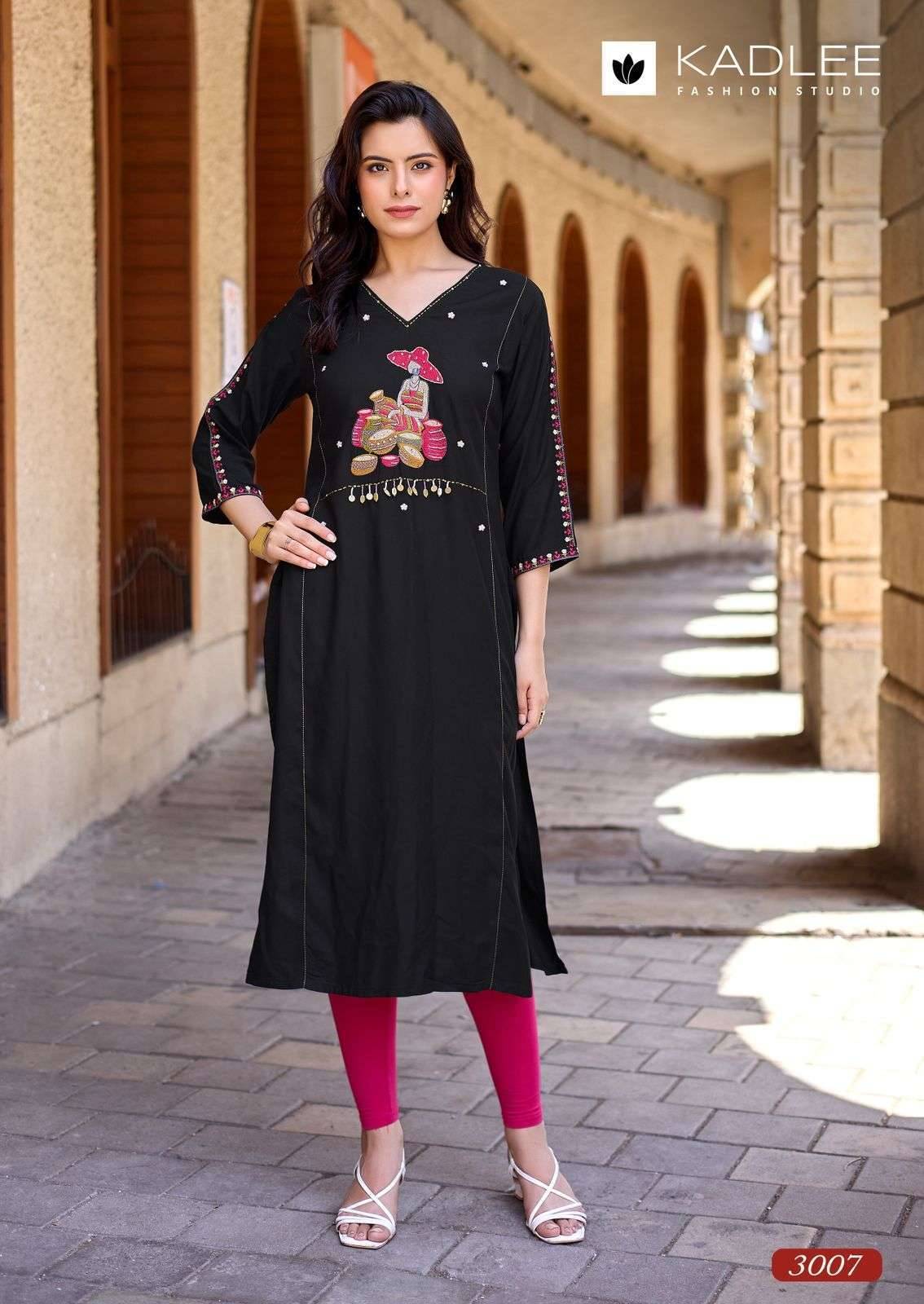 Kadlee Yashvi Vol 2 Reyon Kurti At Wholesale Price 6 Pcs Catalog