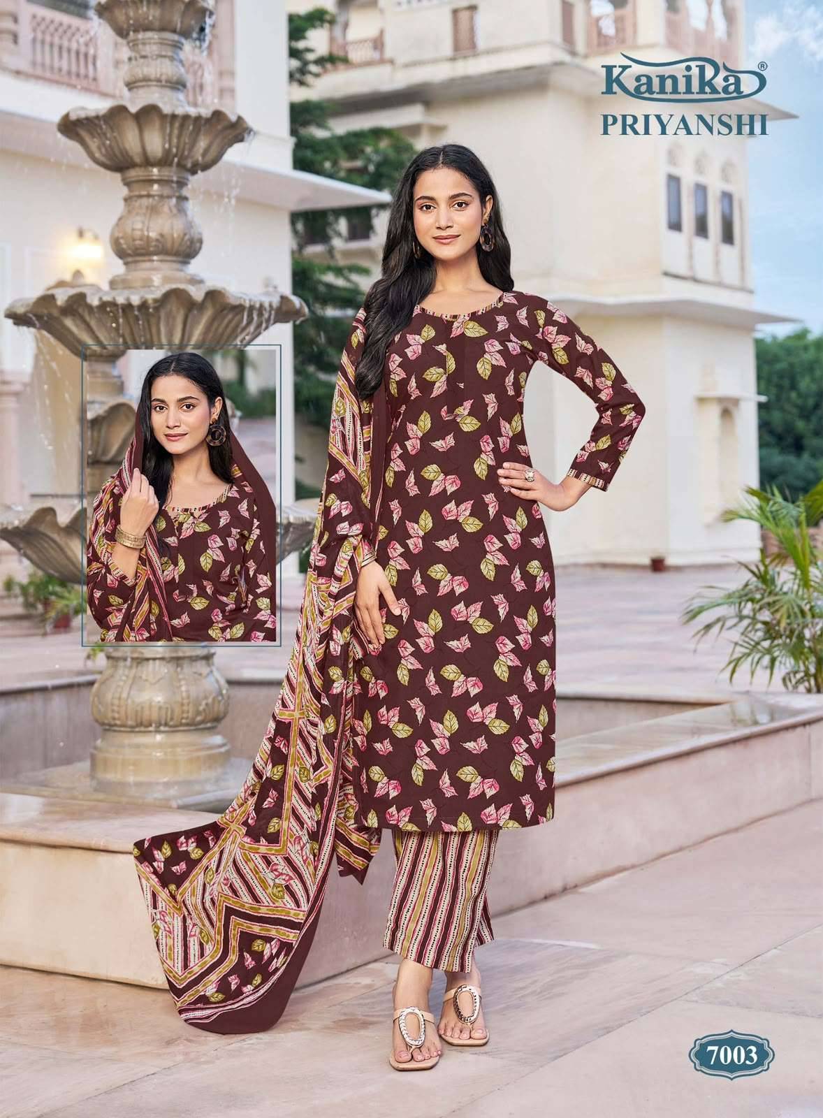 Kanika Priyanshi Vol 7 Readymade Suits Wholesale Price 12 Pcs Catalogue