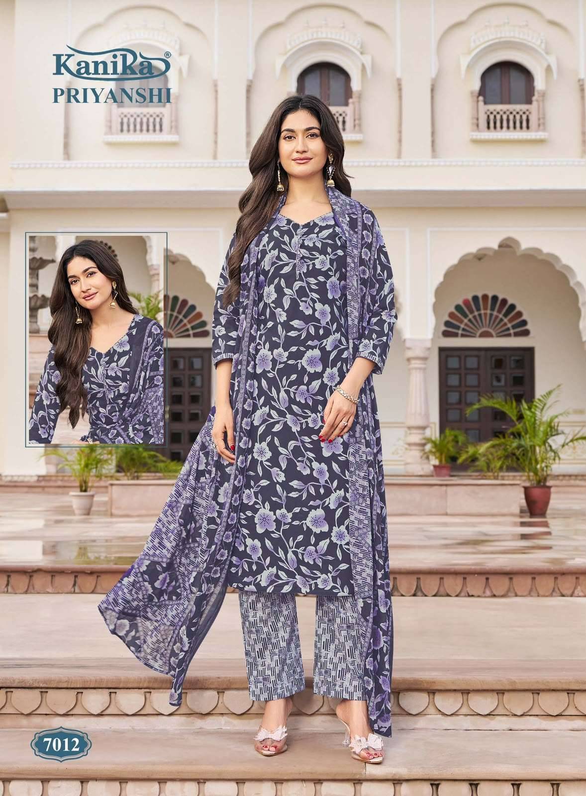 Kanika Priyanshi Vol 7 Readymade Suits Wholesale Price 12 Pcs Catalogue