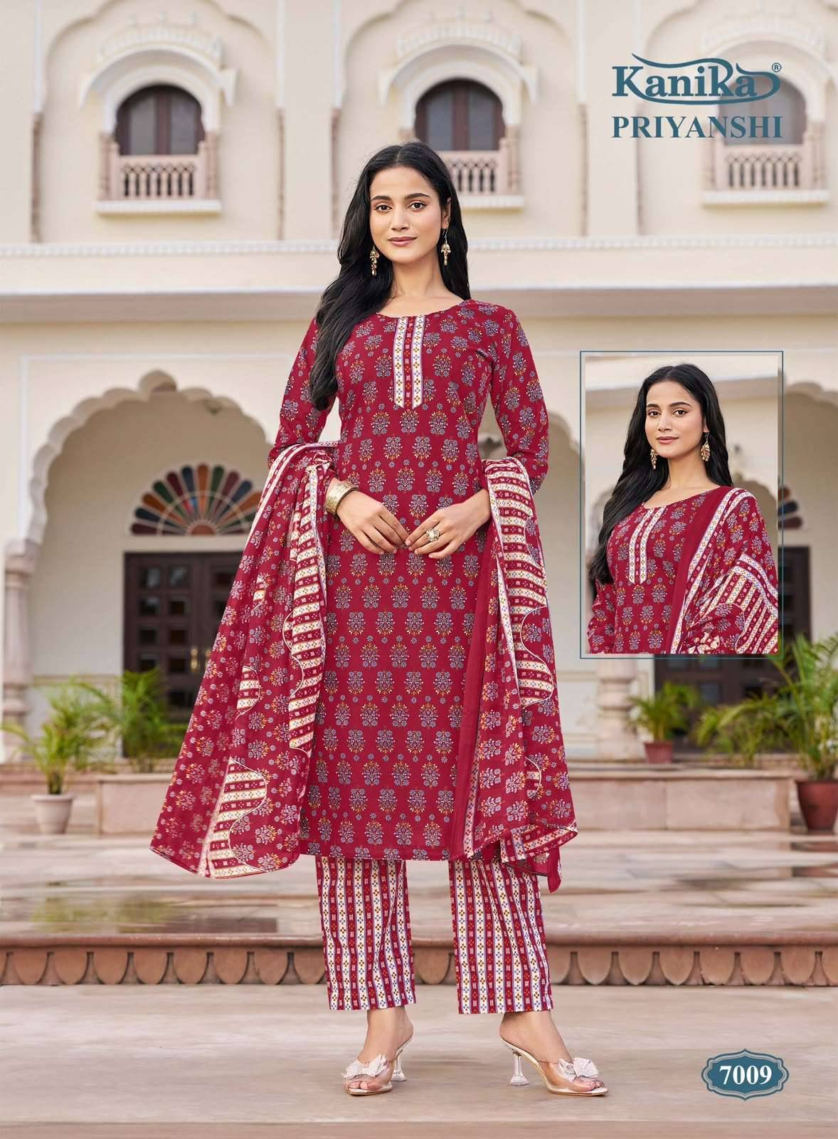 Kanika Priyanshi Vol 7 Readymade Suits Wholesale Price 12 Pcs Catalogue