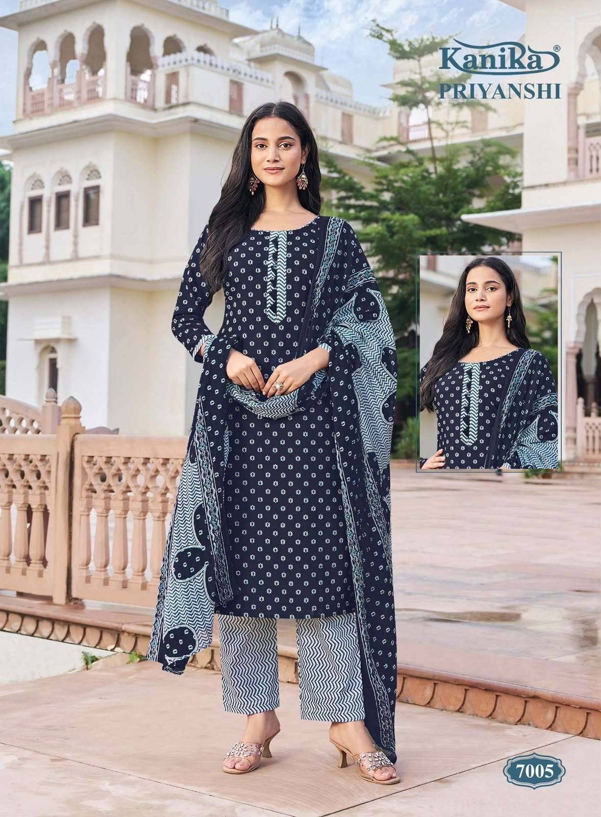 Kanika Priyanshi Vol 7 Readymade Suits Wholesale Price 12 Pcs Catalogue
