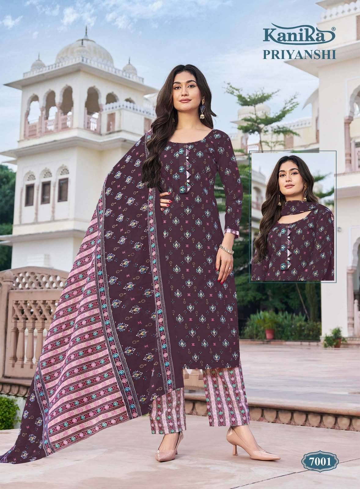 Kanika Priyanshi Vol 7 Readymade Suits Wholesale Price 12 Pcs Catalogue