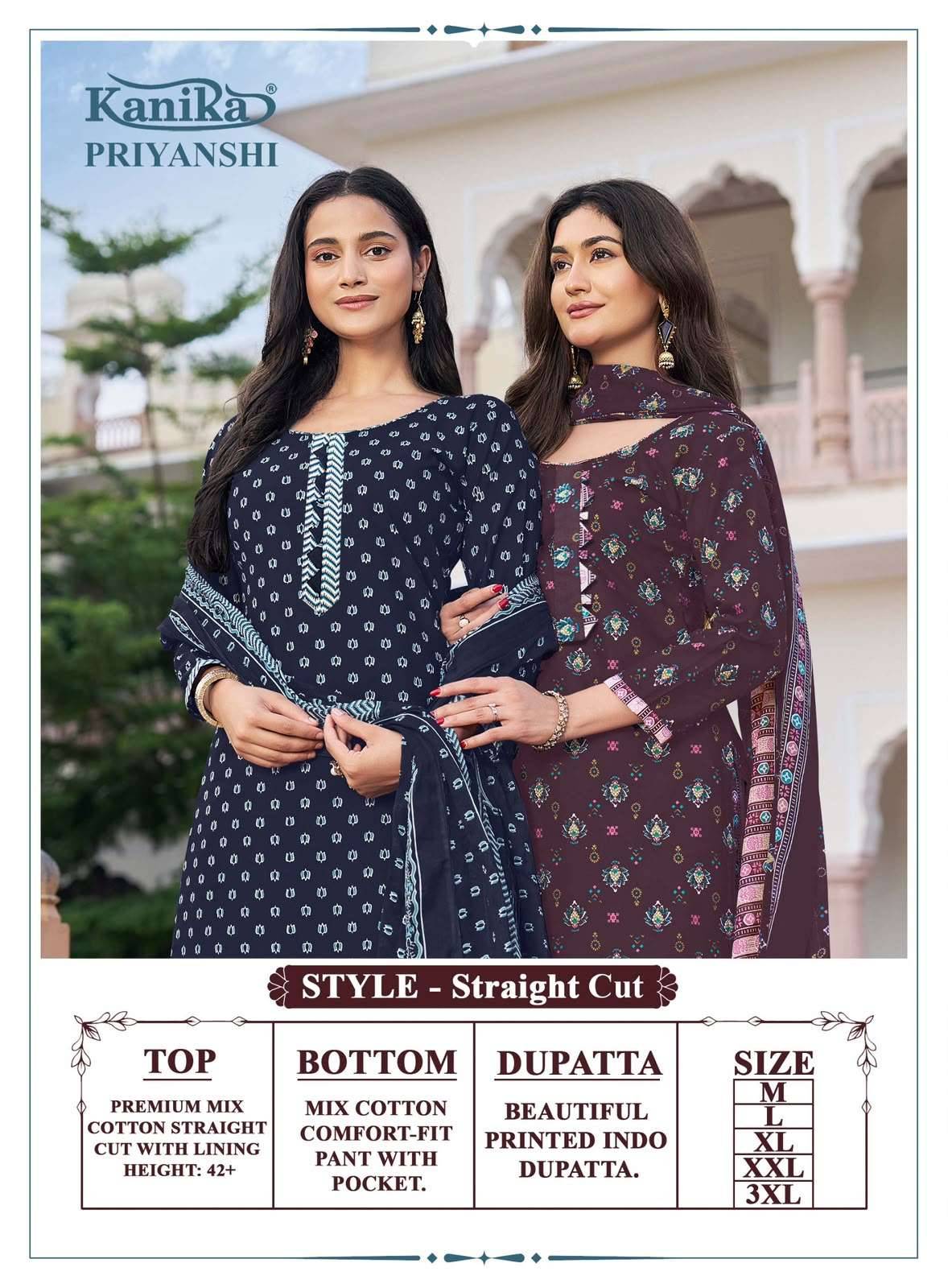 Kanika Priyanshi Vol 7 Readymade Suits Wholesale Price 12 Pcs Catalogue