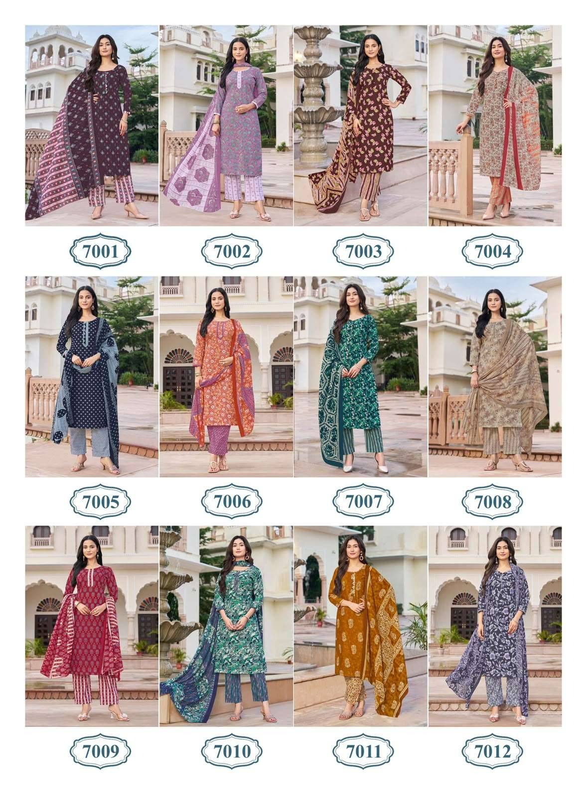 Kanika Priyanshi Vol 7 Readymade Suits Wholesale Price 12 Pcs Catalogue