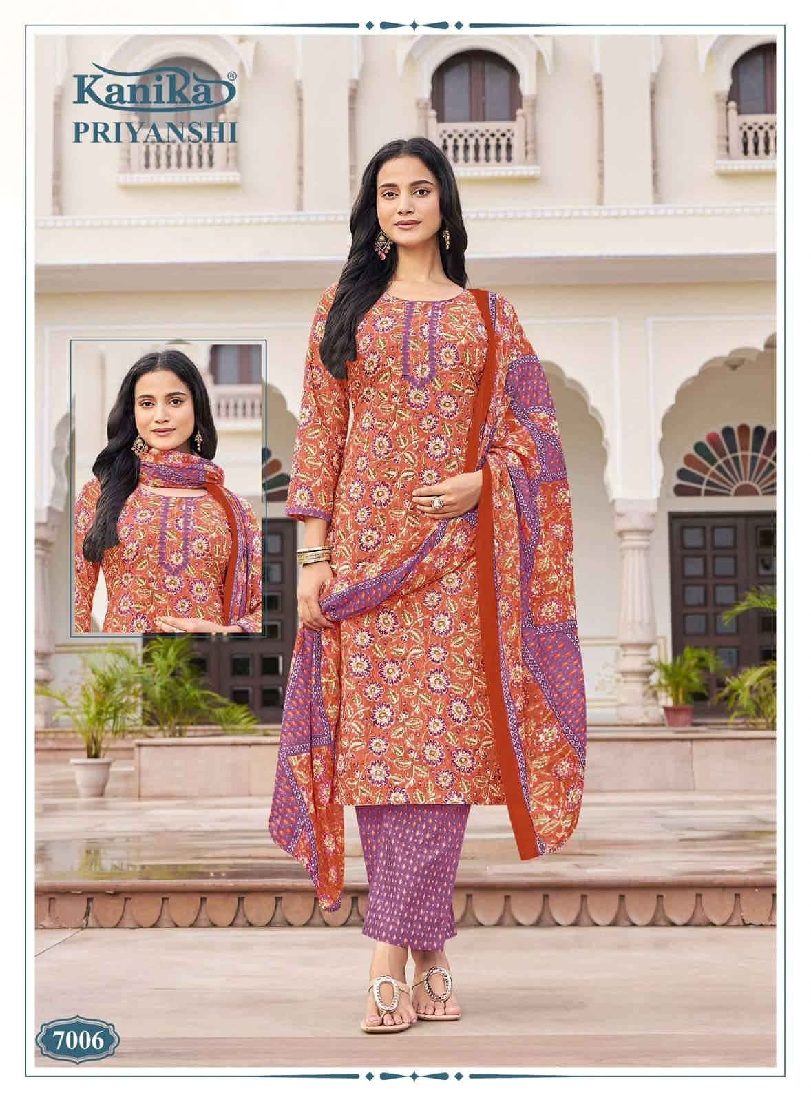 Kanika Priyanshi Vol 7 Readymade Suits Wholesale Price 12 Pcs Catalogue