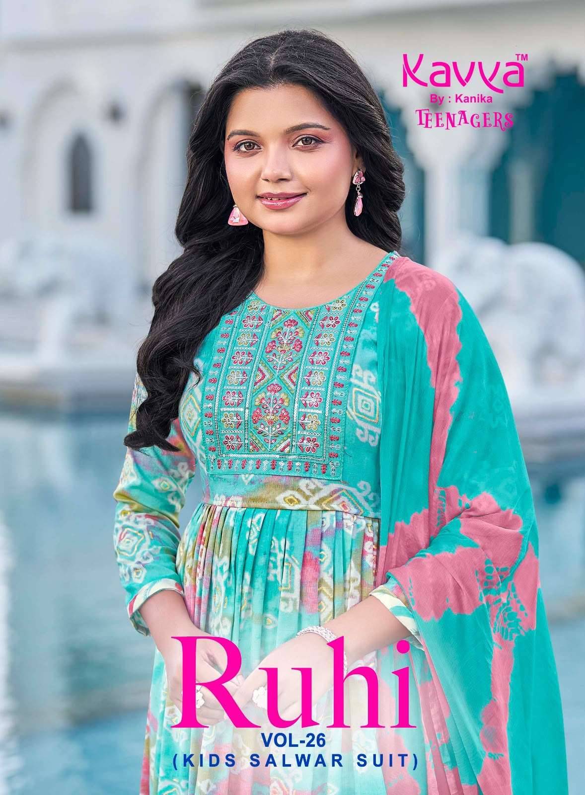 Kavya Ruhi Vol 26 Kids Wear Readymade Dress 10 Pcs Catalog 
