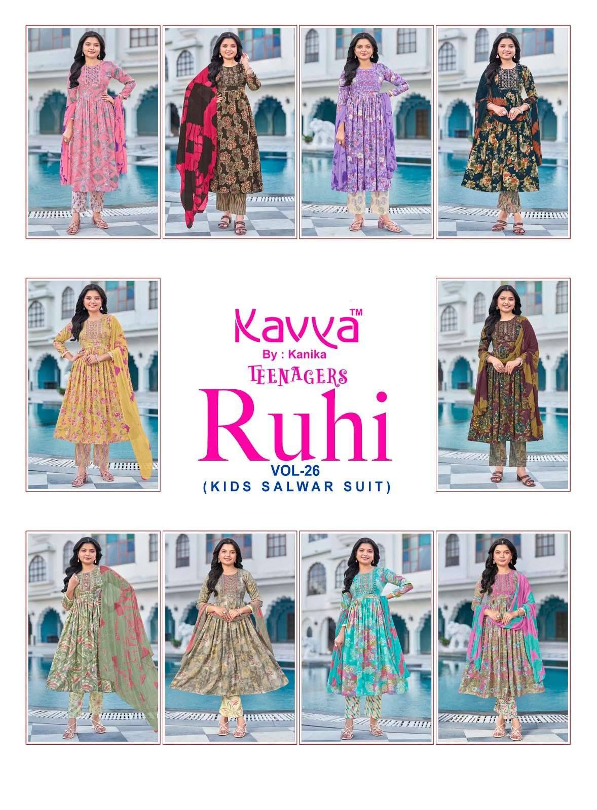 Kavya Ruhi Vol 26 Kids Wear Readymade Dress 10 Pcs Catalog 