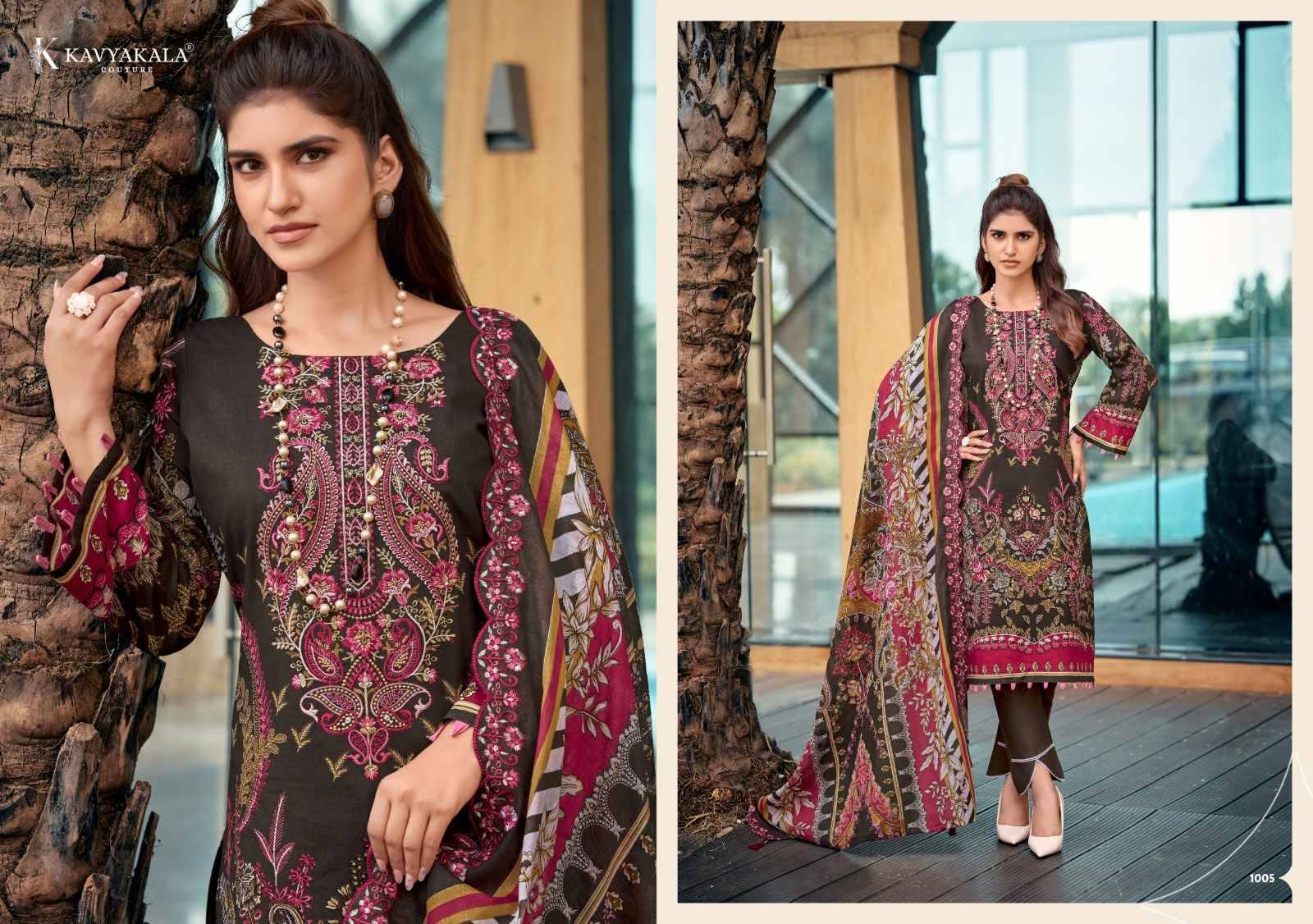 Kavyakala Anarkali Vol 27 Lawn Cotton Salwar Kameez 8 Pcs Catalog 