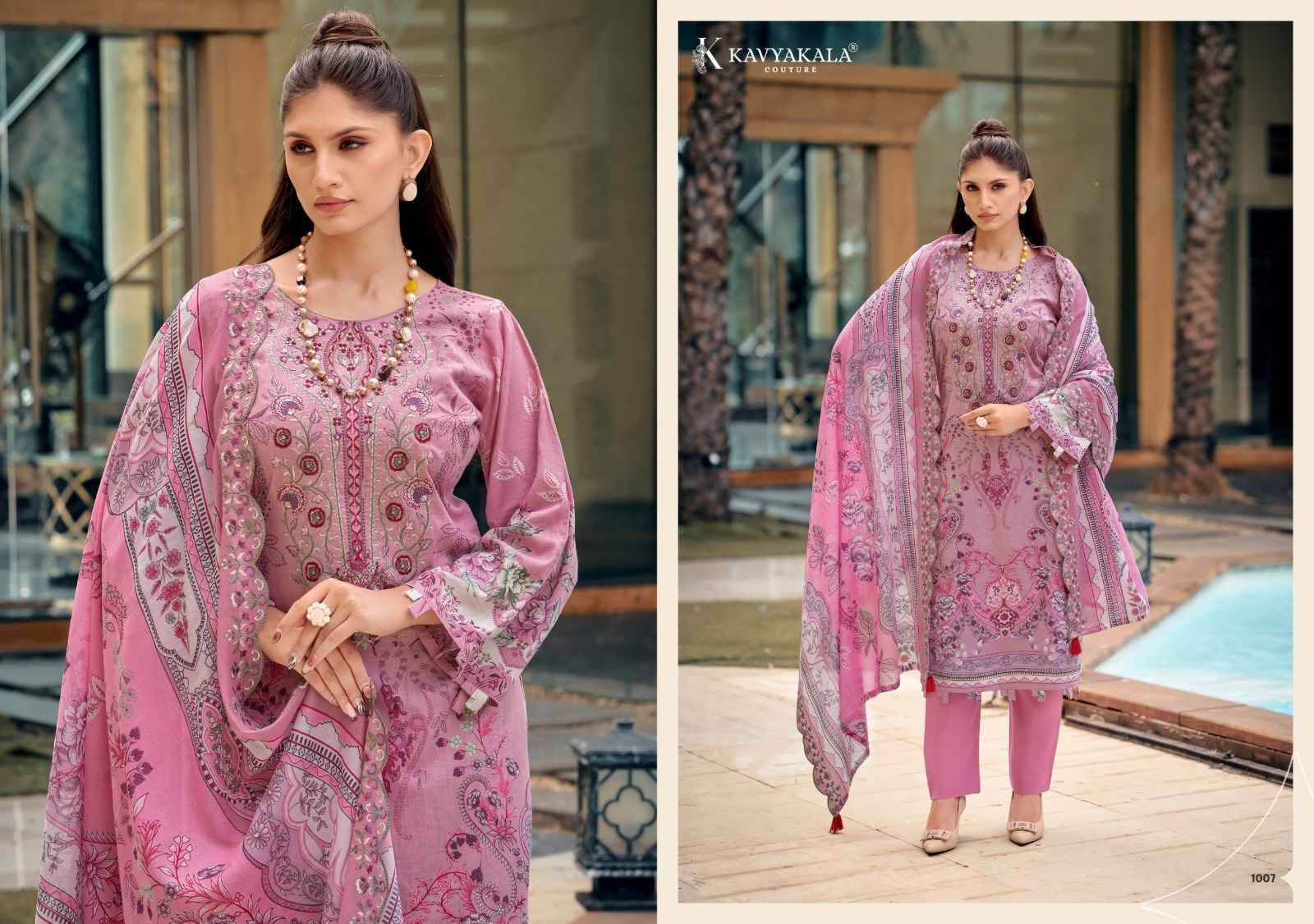 Kavyakala Anarkali Vol 27 Lawn Cotton Salwar Kameez 8 Pcs Catalog 