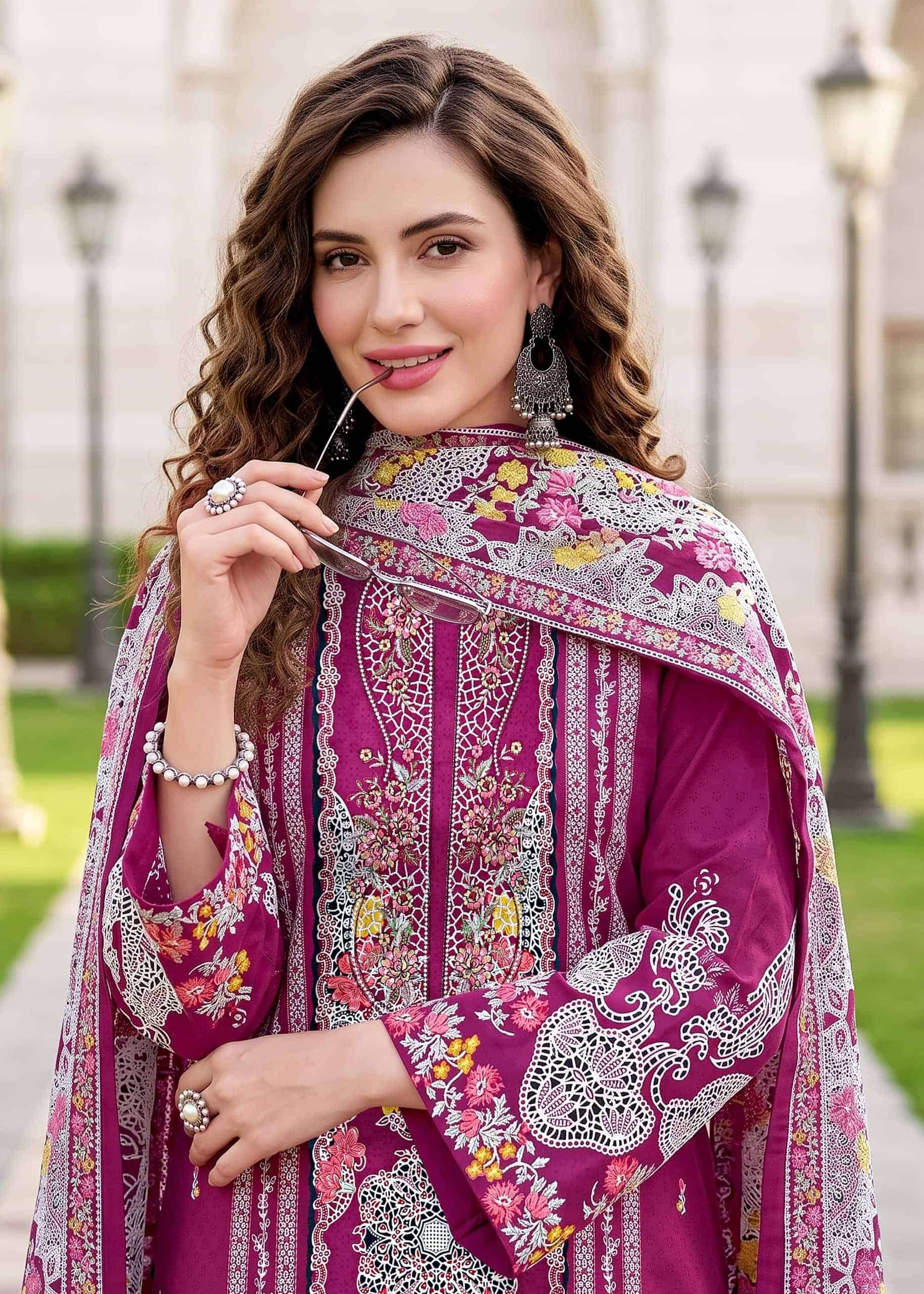Kavyakala Needle Wonder Fancy Cotton Salwar Kameez  6 Pcs Catalog 