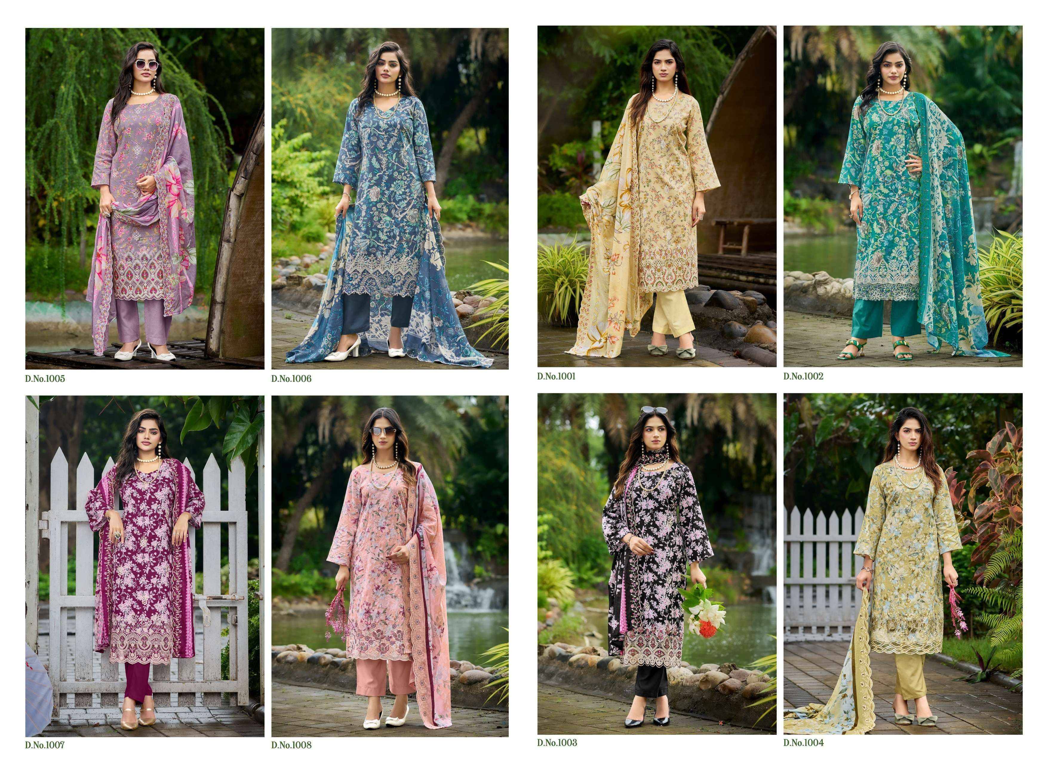 Kavyakala Nirmohi Vol 5 Lawn Cotton Salwar Kameez 8 Pcs Catalog 