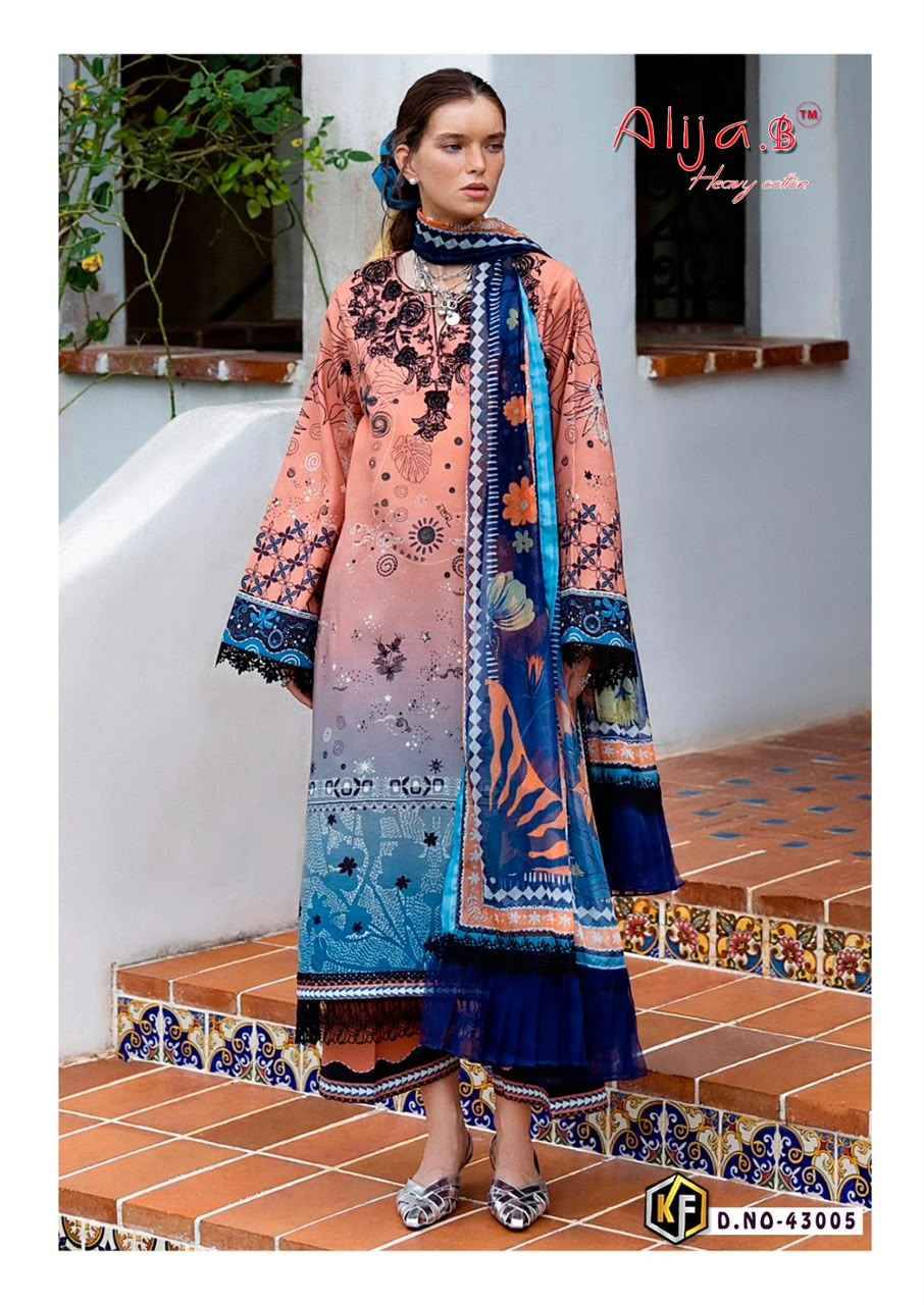 Keval Fab Alija B Vol 43 Cotton Salwar Suit _ Surat Wholesale Market Price ( Pcs Catalog )