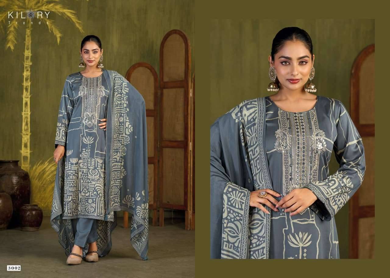 Kilory Surkh Pure Gajji Silk Ladies Salwar Kameez _ Surat Wholesale Market 4 Pcs Catalog 
