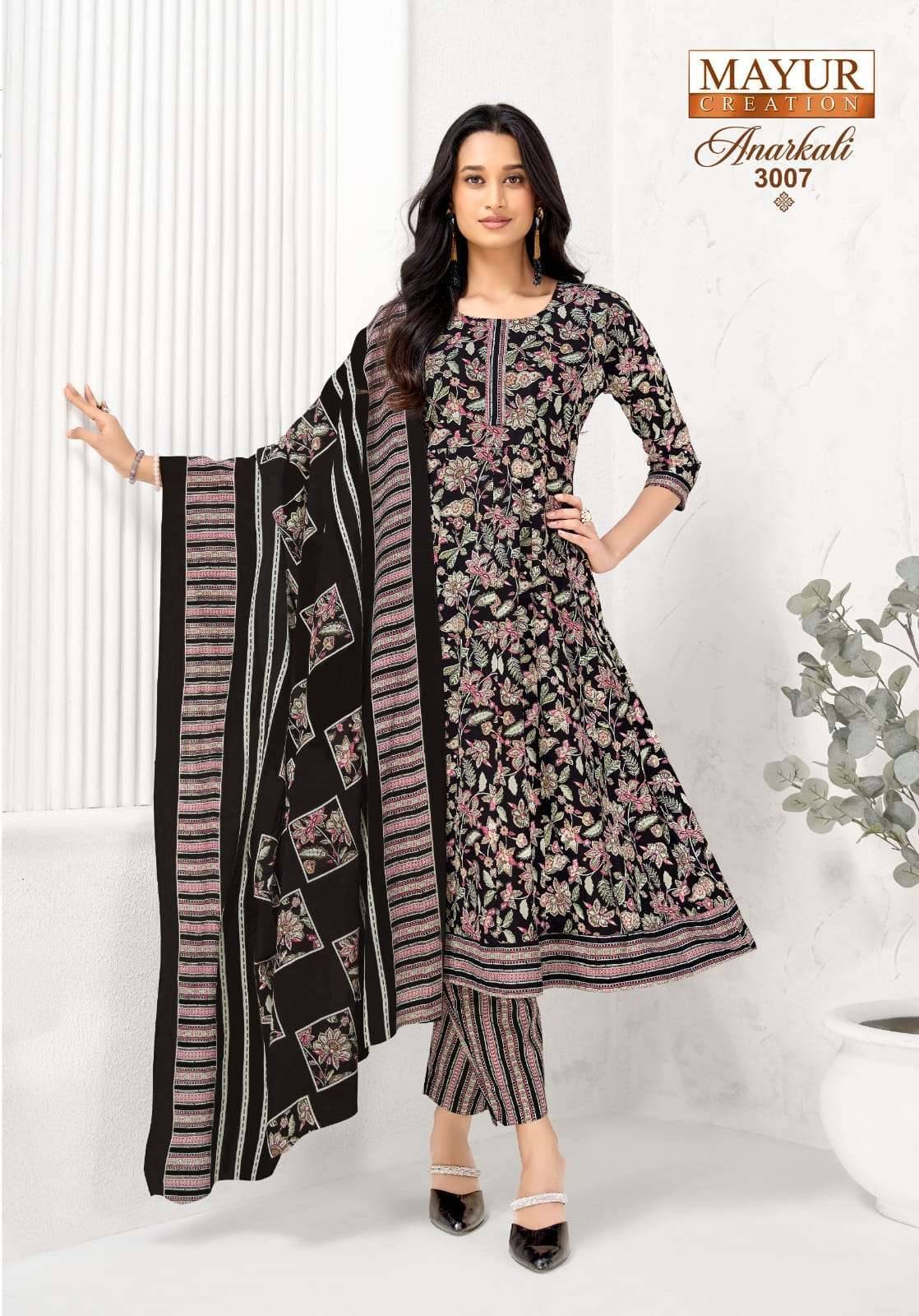 MAYUR CREATION ANARKALI VOL 3 COTTON ANARKALI SUITS 8 PCS SET