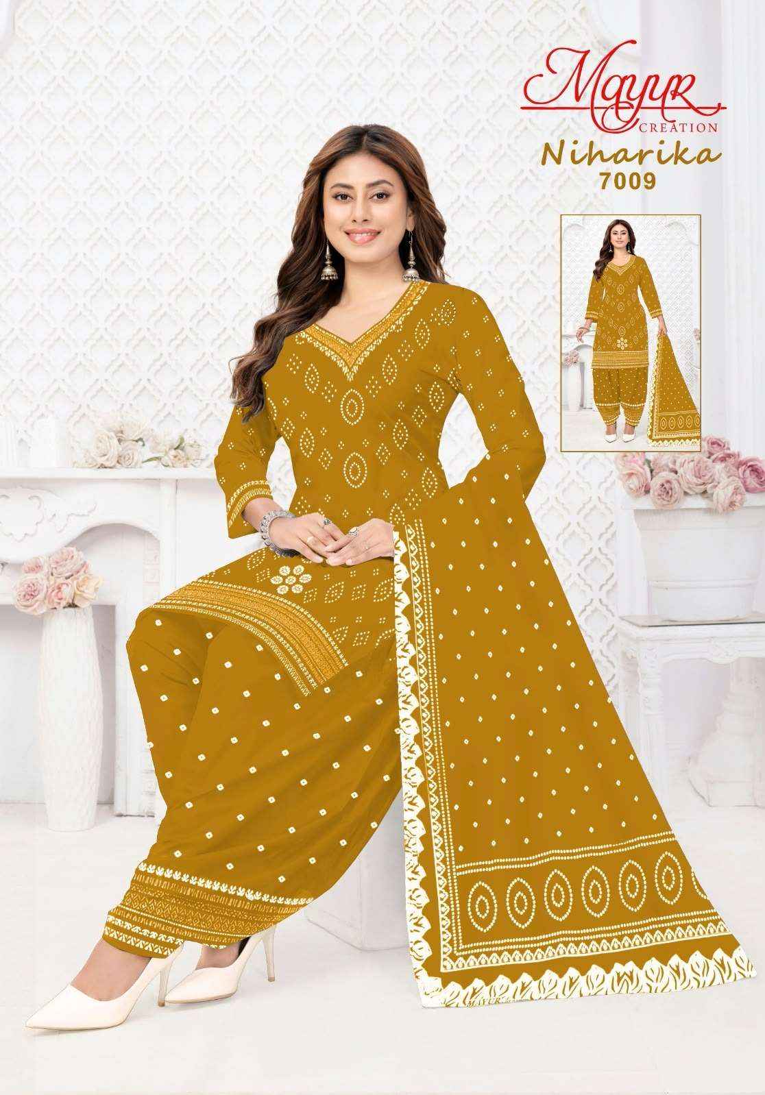 Mayur Niharika Vol 7 Pure Cotton Salwar Kameez _ Surat Wholesale Market Price  ( 10 Pcs Catalog )