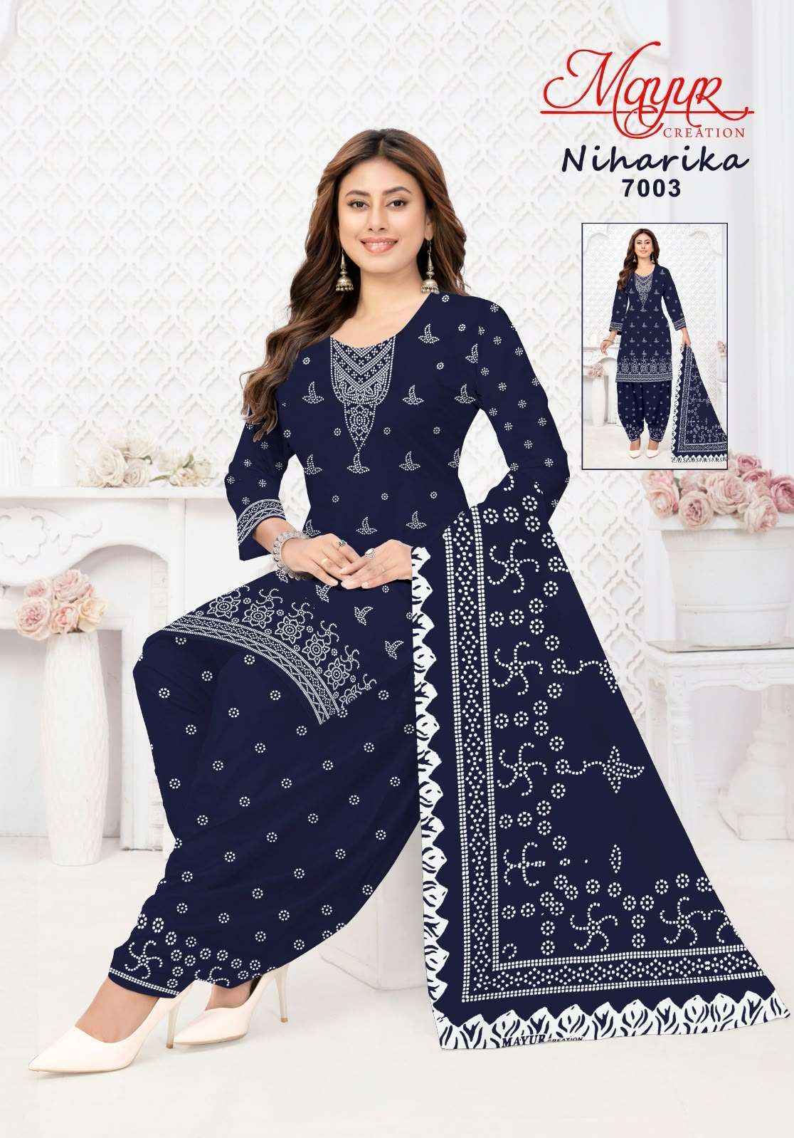 Mayur Niharika Vol 7 Pure Cotton Salwar Kameez _ Surat Wholesale Market Price  ( 10 Pcs Catalog )