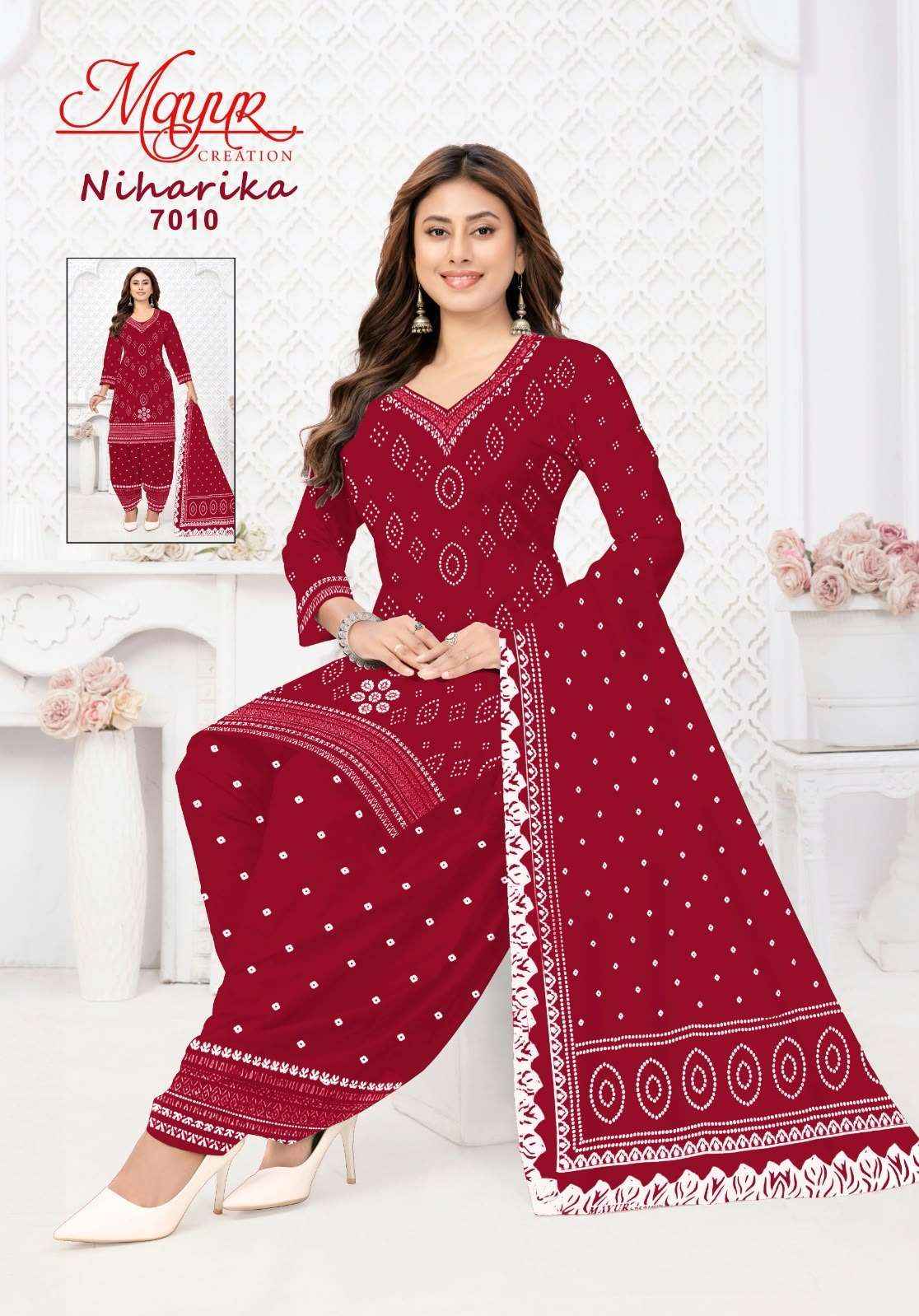 Mayur Niharika Vol 7 Pure Cotton Salwar Kameez _ Surat Wholesale Market Price  ( 10 Pcs Catalog )