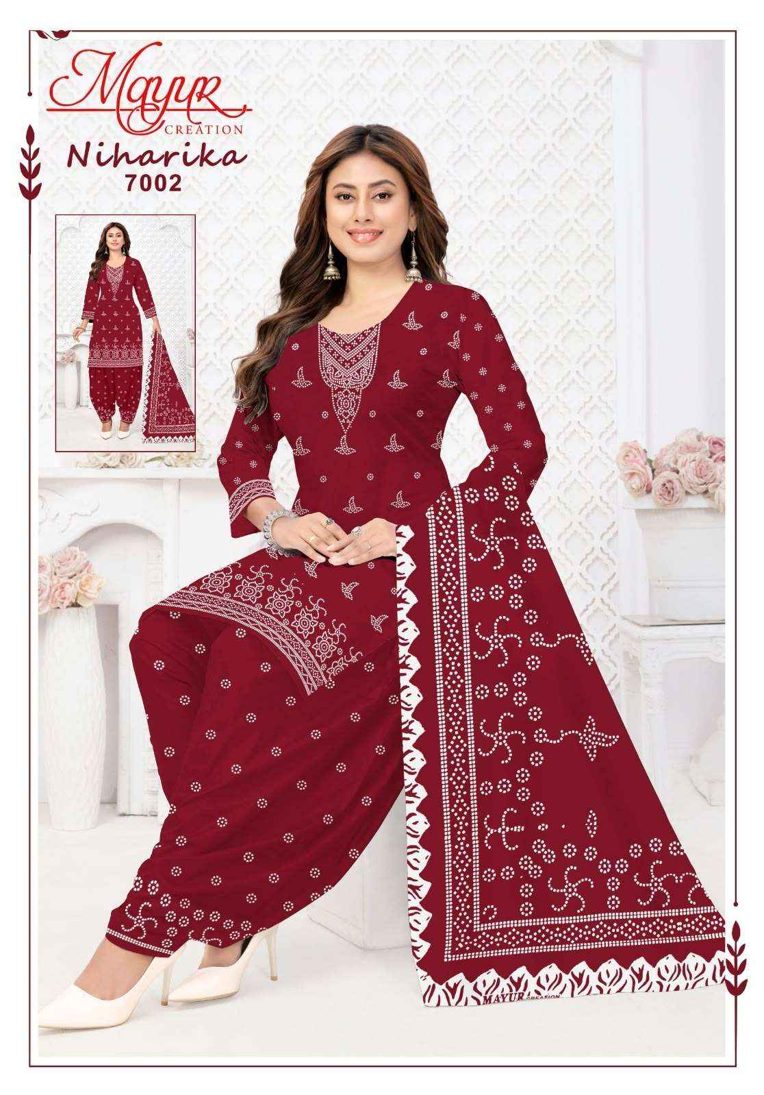 Mayur Niharika Vol 7 Pure Cotton Salwar Kameez _ Surat Wholesale Market Price  ( 10 Pcs Catalog )
