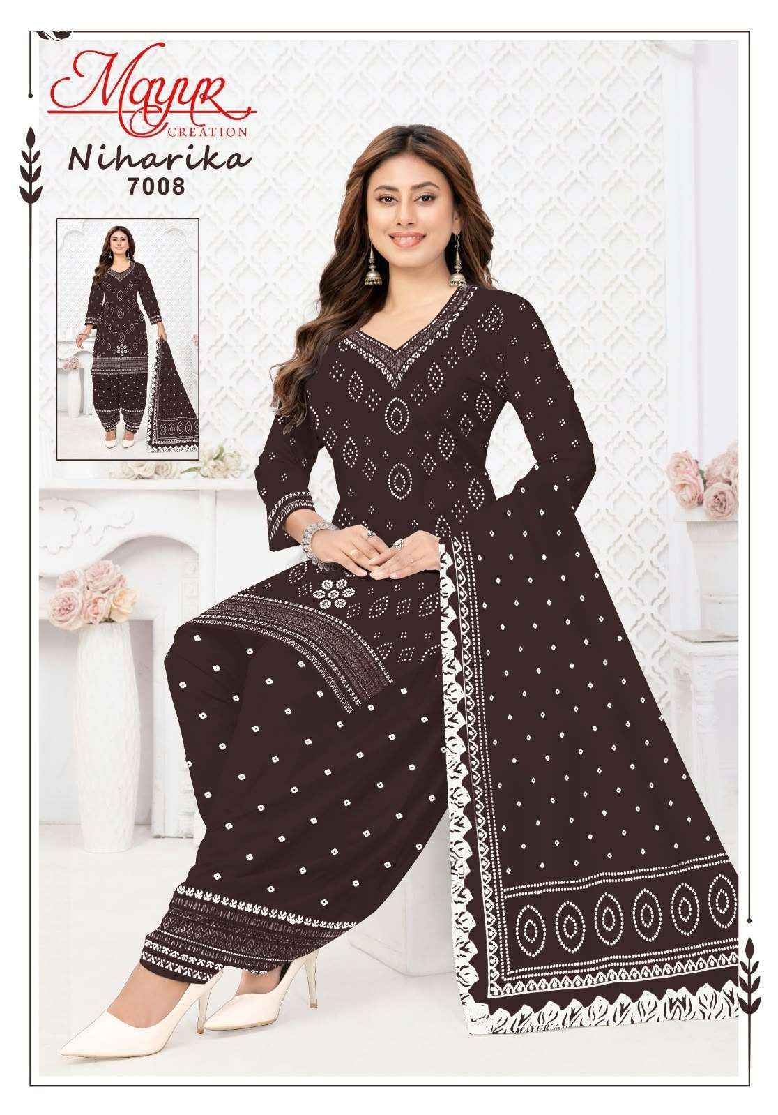 Mayur Niharika Vol 7 Pure Cotton Salwar Kameez _ Surat Wholesale Market Price  ( 10 Pcs Catalog )