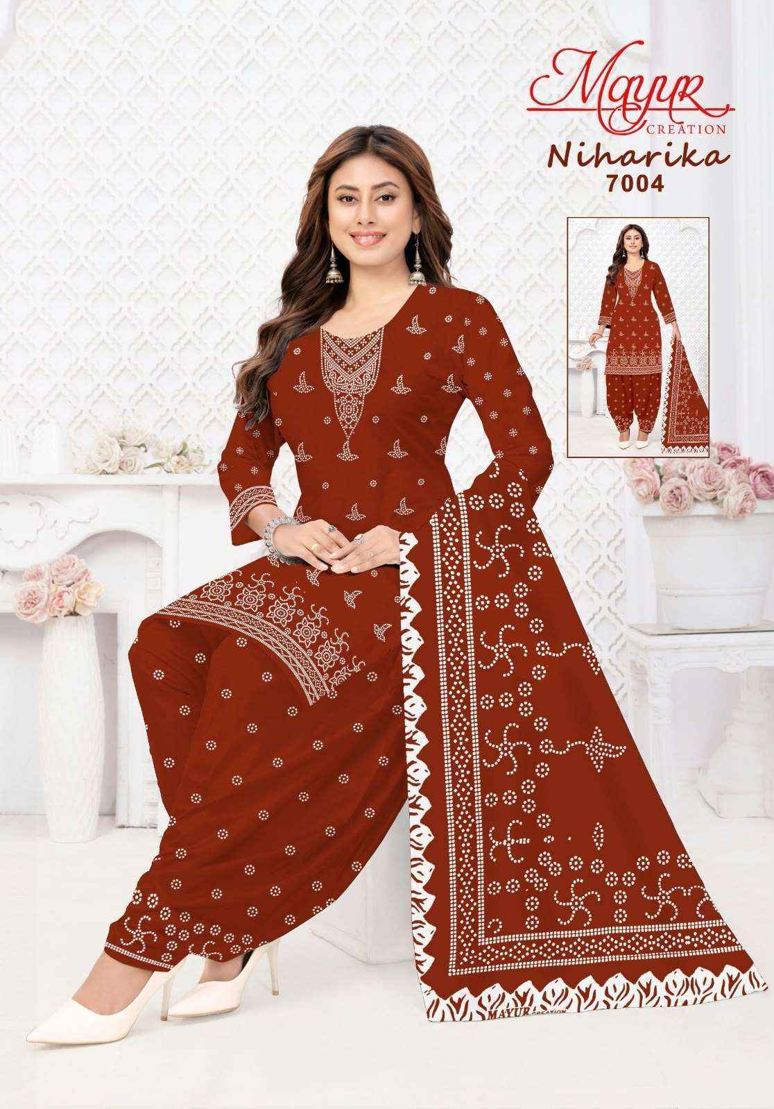 Mayur Niharika Vol 7 Pure Cotton Salwar Kameez _ Surat Wholesale Market Price  ( 10 Pcs Catalog )