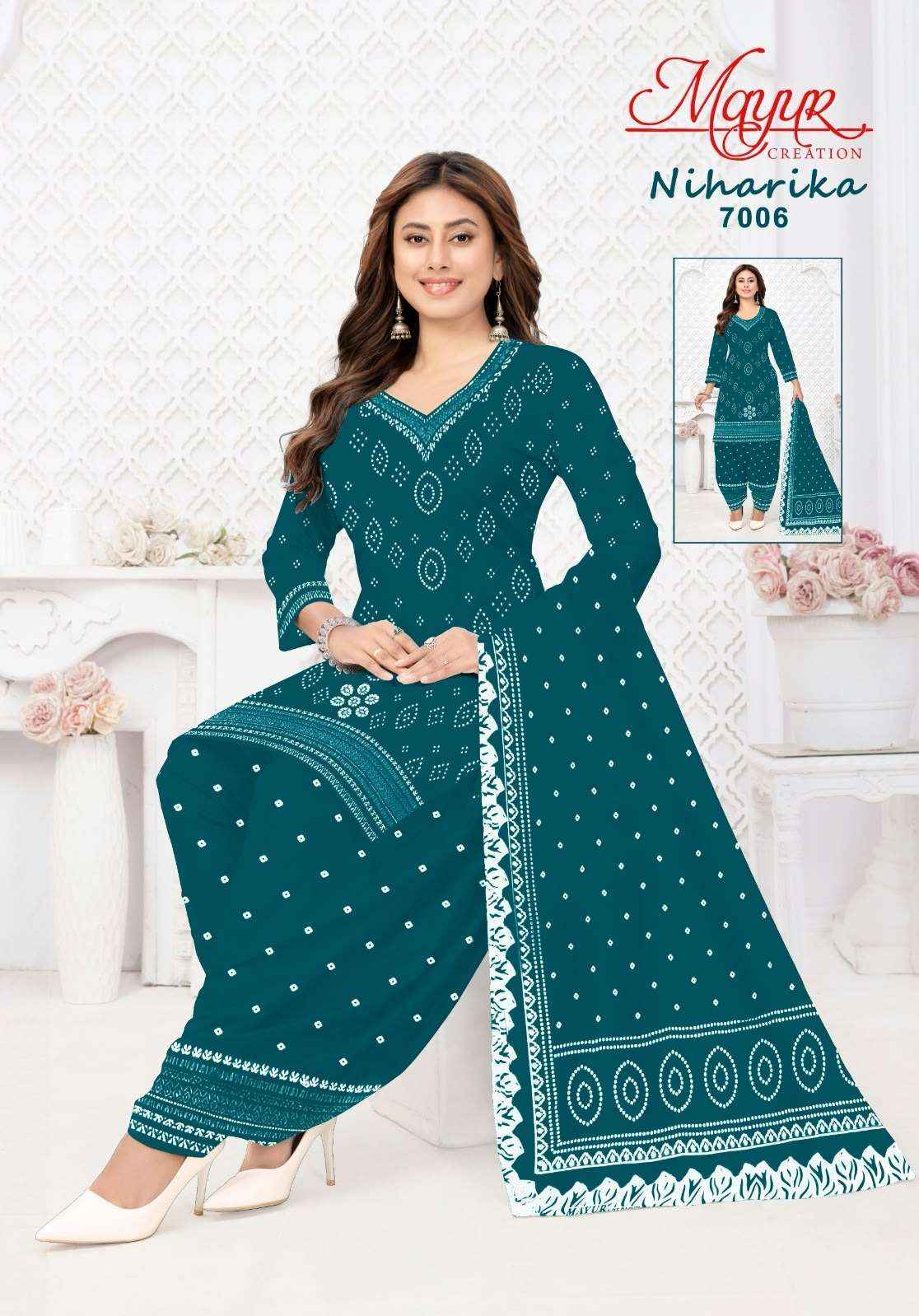 Mayur Niharika Vol 7 Pure Cotton Salwar Kameez _ Surat Wholesale Market Price  ( 10 Pcs Catalog )