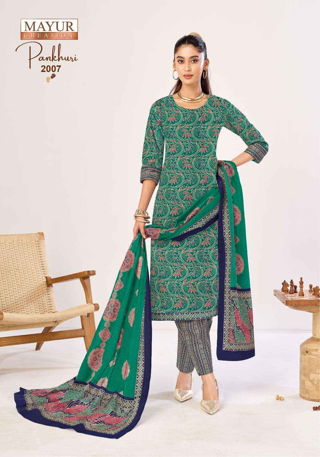 Mayur Pankhuri Vol 2 Pure Cotton Dress Material 10 pcs Catalogue