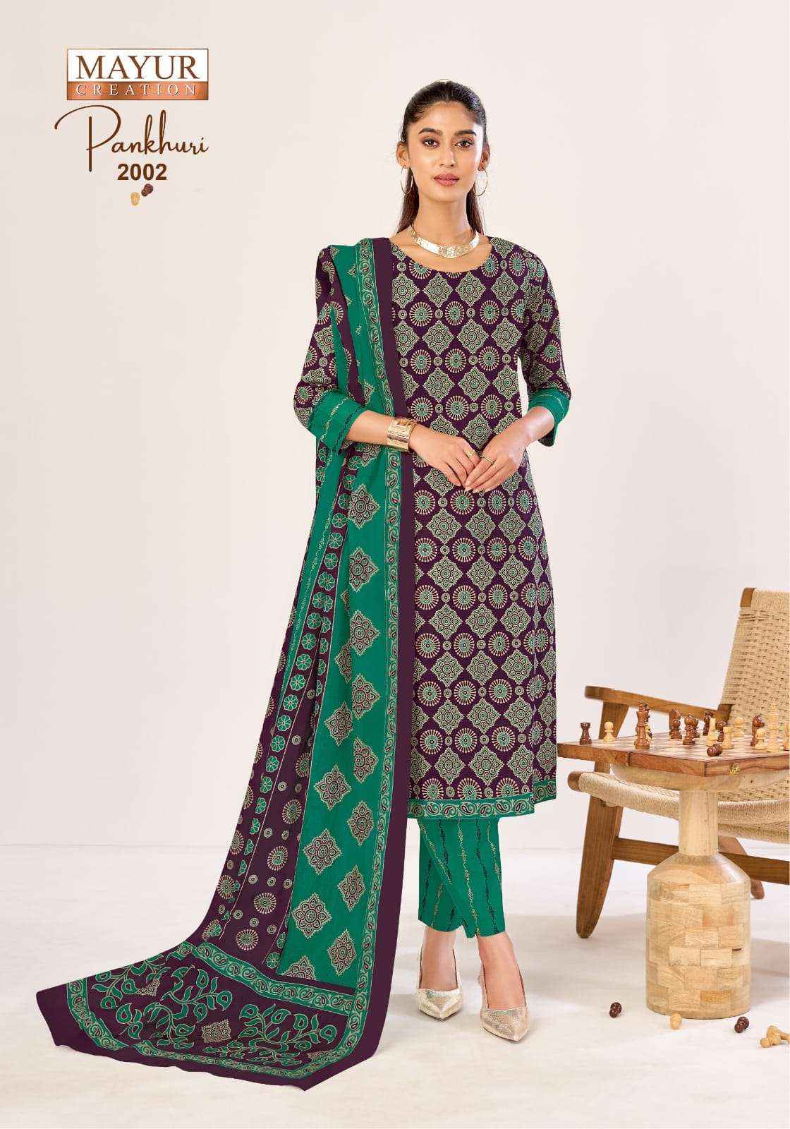 Mayur Pankhuri Vol 2 Pure Cotton Dress Material 10 pcs Catalogue
