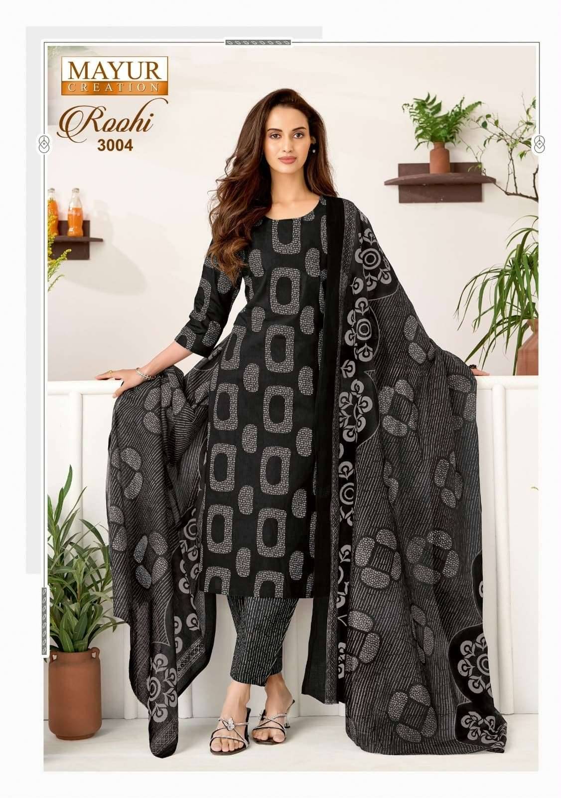 Mayur Roohi Vol 3 Pure Cotton Dress Material 10 Pcs Catalog