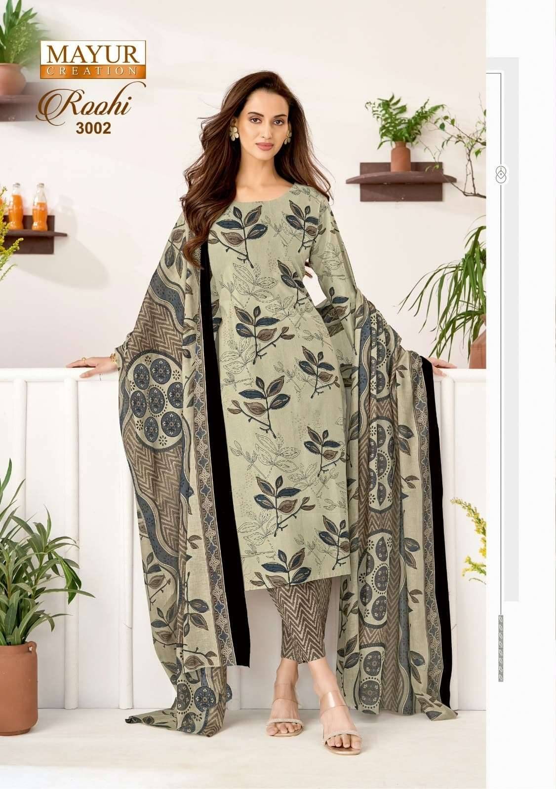 Mayur Roohi Vol 3 Pure Cotton Dress Material 10 Pcs Catalog