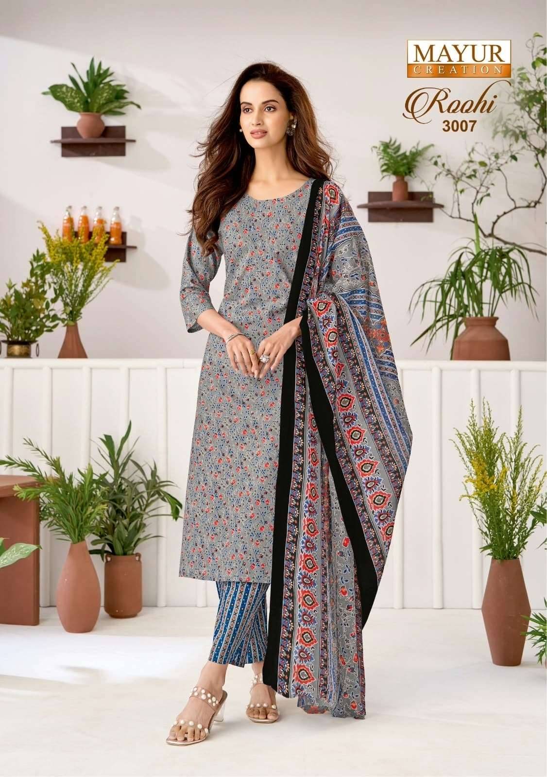 Mayur Roohi Vol 3 Pure Cotton Dress Material 10 Pcs Catalog