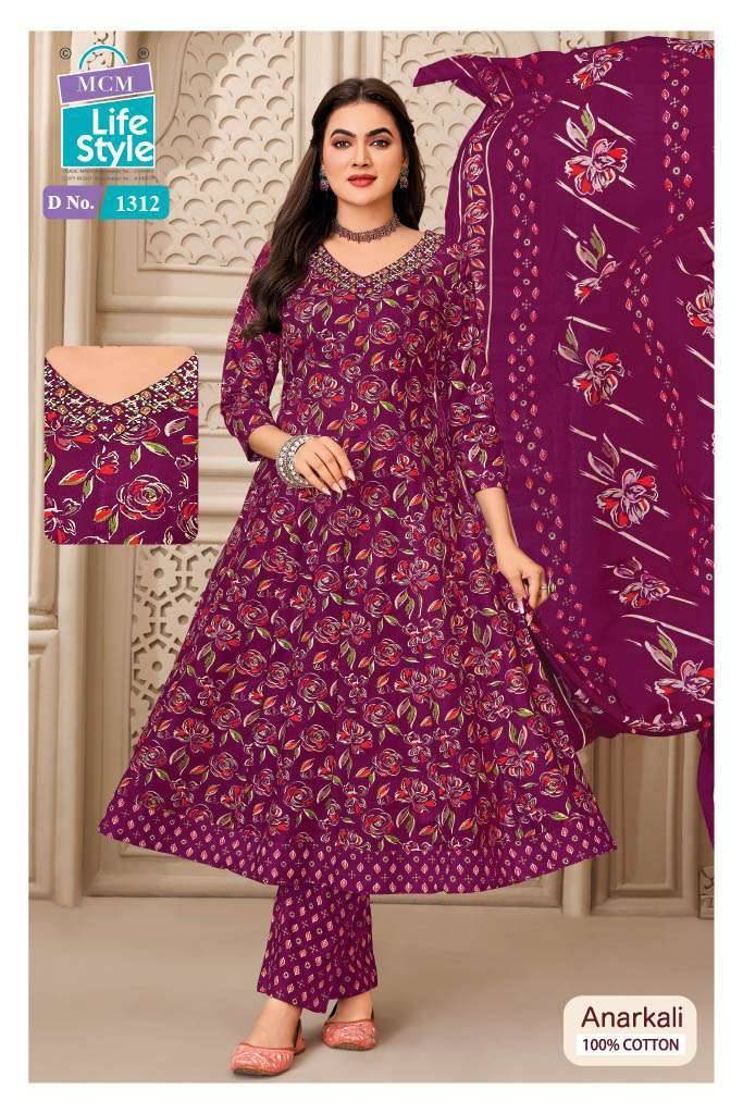 MCM LIFESTYLE ANARKALI VOL 13 ANARKALI SUITS 10 PCS CATALOG