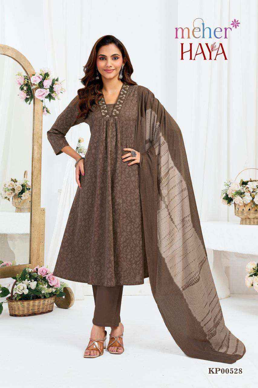 Meher Haya Readymade Fancy 3 Pec Pair Set _ Surat Wholesale Market Price ( 6 Pcs Catalog )