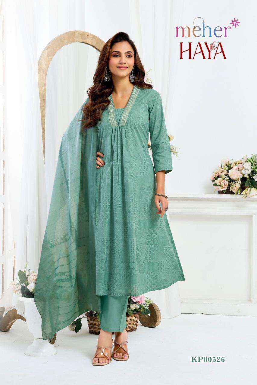 Meher Haya Readymade Fancy 3 Pec Pair Set _ Surat Wholesale Market Price ( 6 Pcs Catalog )