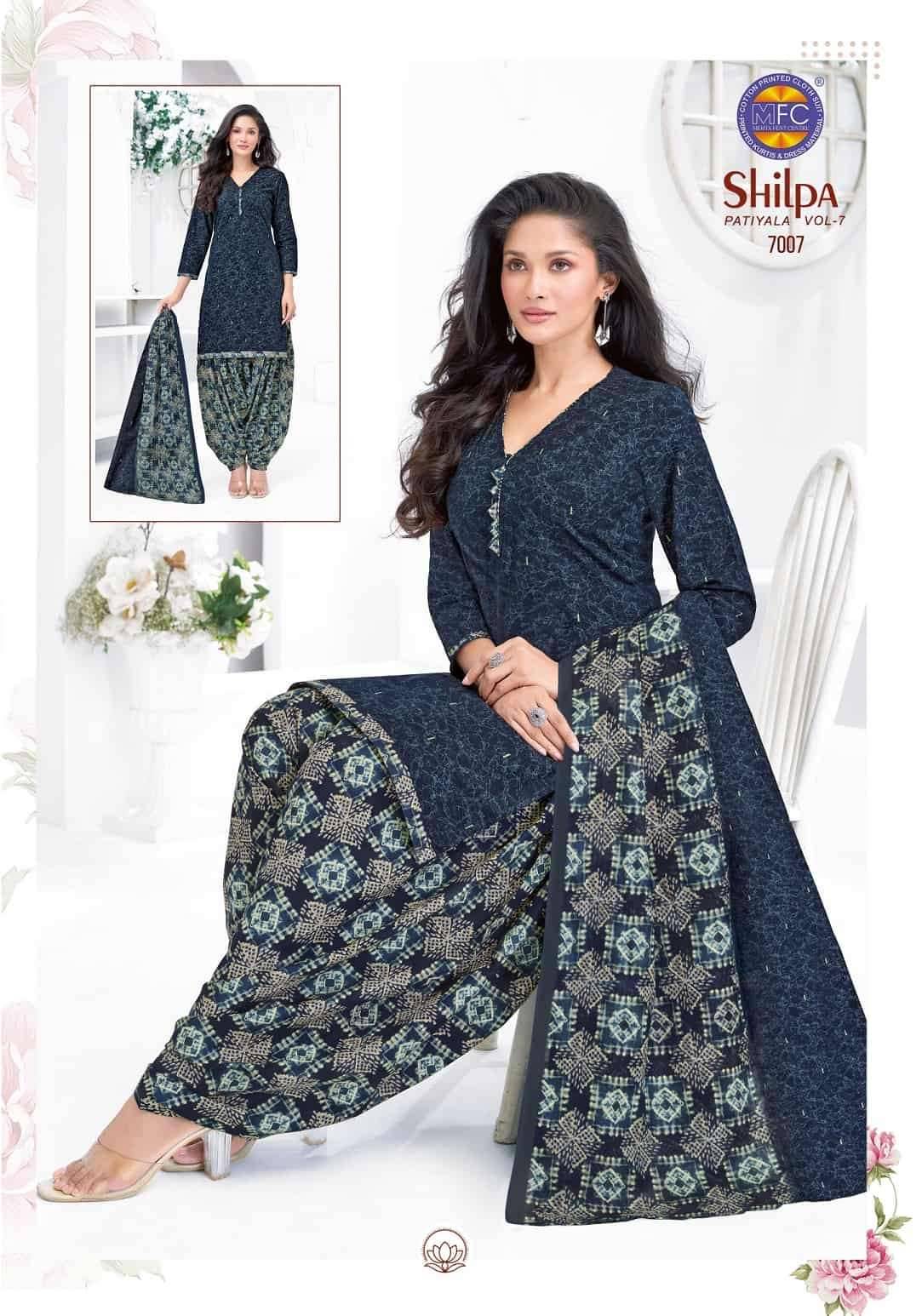 Mfc Shilpa Vol 7 Heavy Cotton Dress Material 12 Pcs Catalog