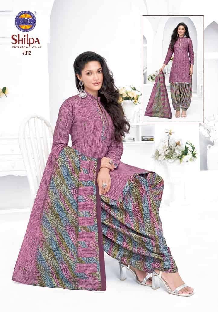 Mfc Shilpa Vol 7 Heavy Cotton Dress Material 12 Pcs Catalog