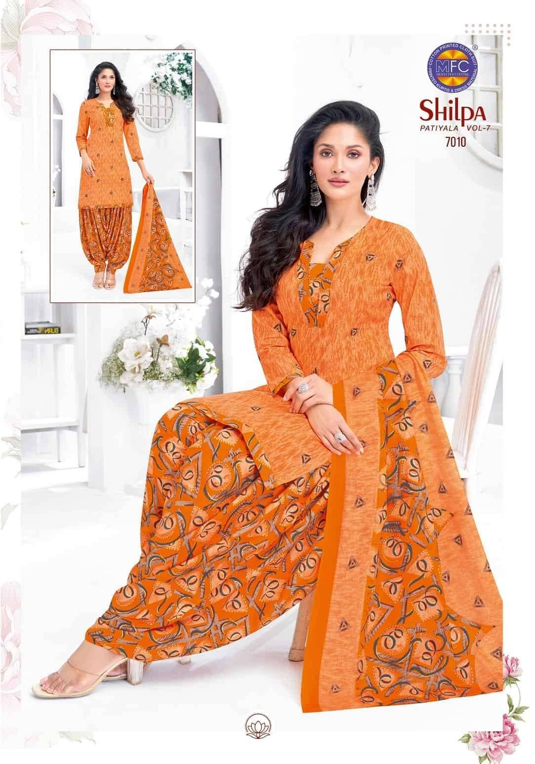 Mfc Shilpa Vol 7 Heavy Cotton Dress Material 12 Pcs Catalog