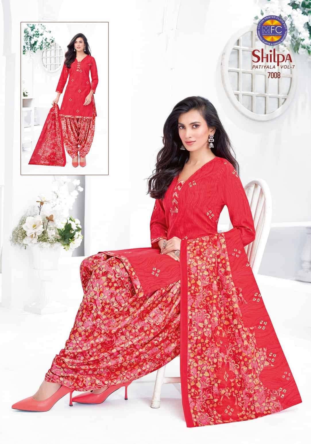 Mfc Shilpa Vol 7 Heavy Cotton Dress Material 12 Pcs Catalog