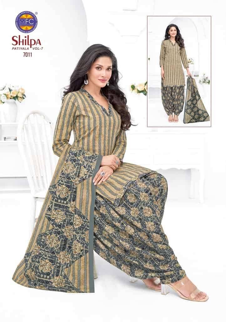 Mfc Shilpa Vol 7 Heavy Cotton Dress Material 12 Pcs Catalog