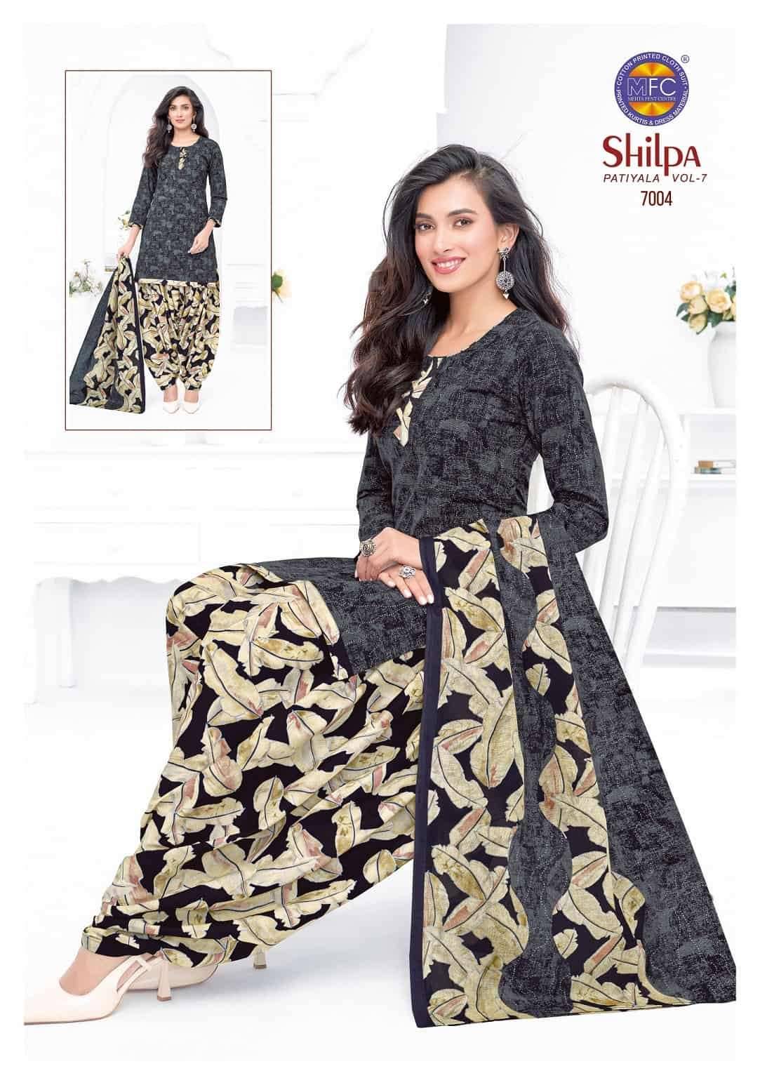Mfc Shilpa Vol 7 Heavy Cotton Dress Material 12 Pcs Catalog