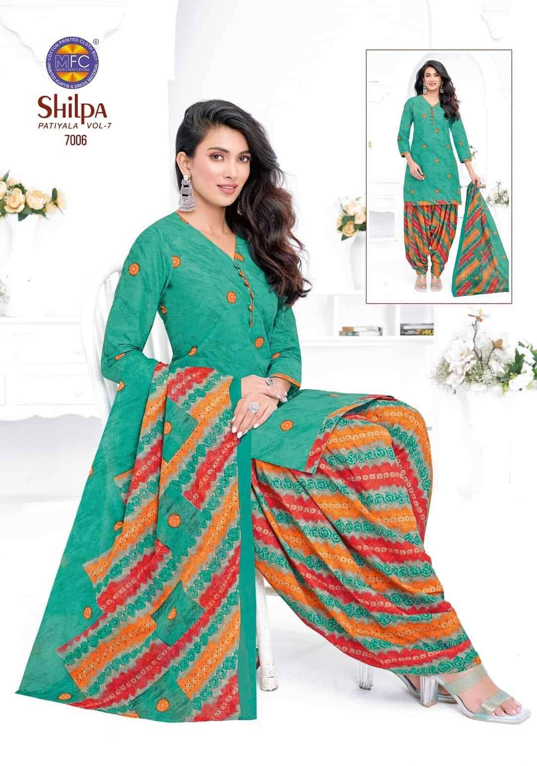 Mfc Shilpa Vol 7 Heavy Cotton Dress Material 12 Pcs Catalog