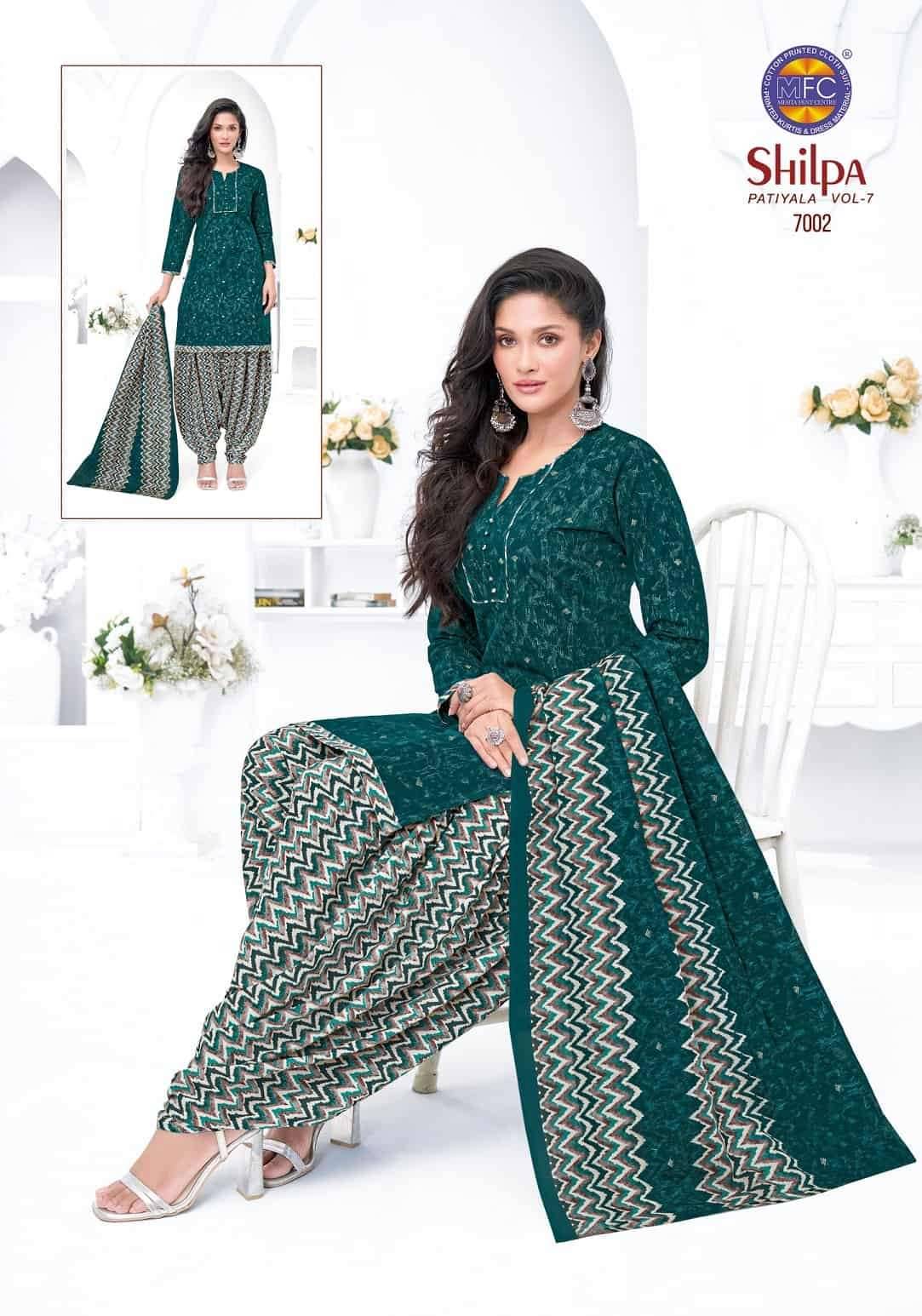 Mfc Shilpa Vol 7 Heavy Cotton Dress Material 12 Pcs Catalog