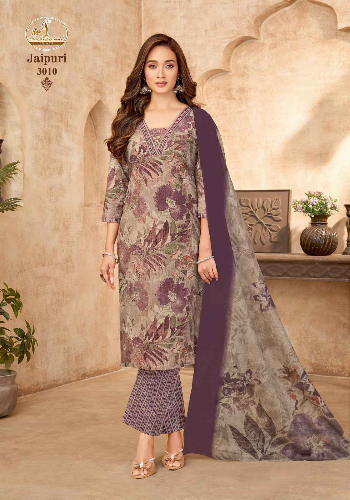 Miss World Choice Jaipuri Vol 3 Readymade Cotton Dress _ Surat Wholesale Market Price ( 10 Pcs Catalog )