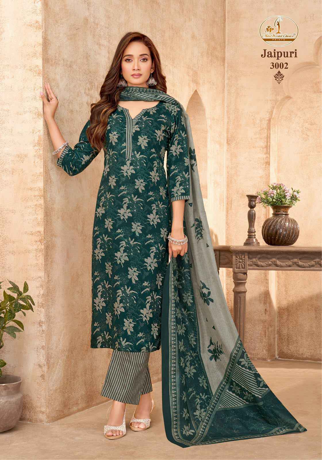 Miss World Choice Jaipuri Vol 3 Readymade Cotton Dress _ Surat Wholesale Market Price ( 10 Pcs Catalog )
