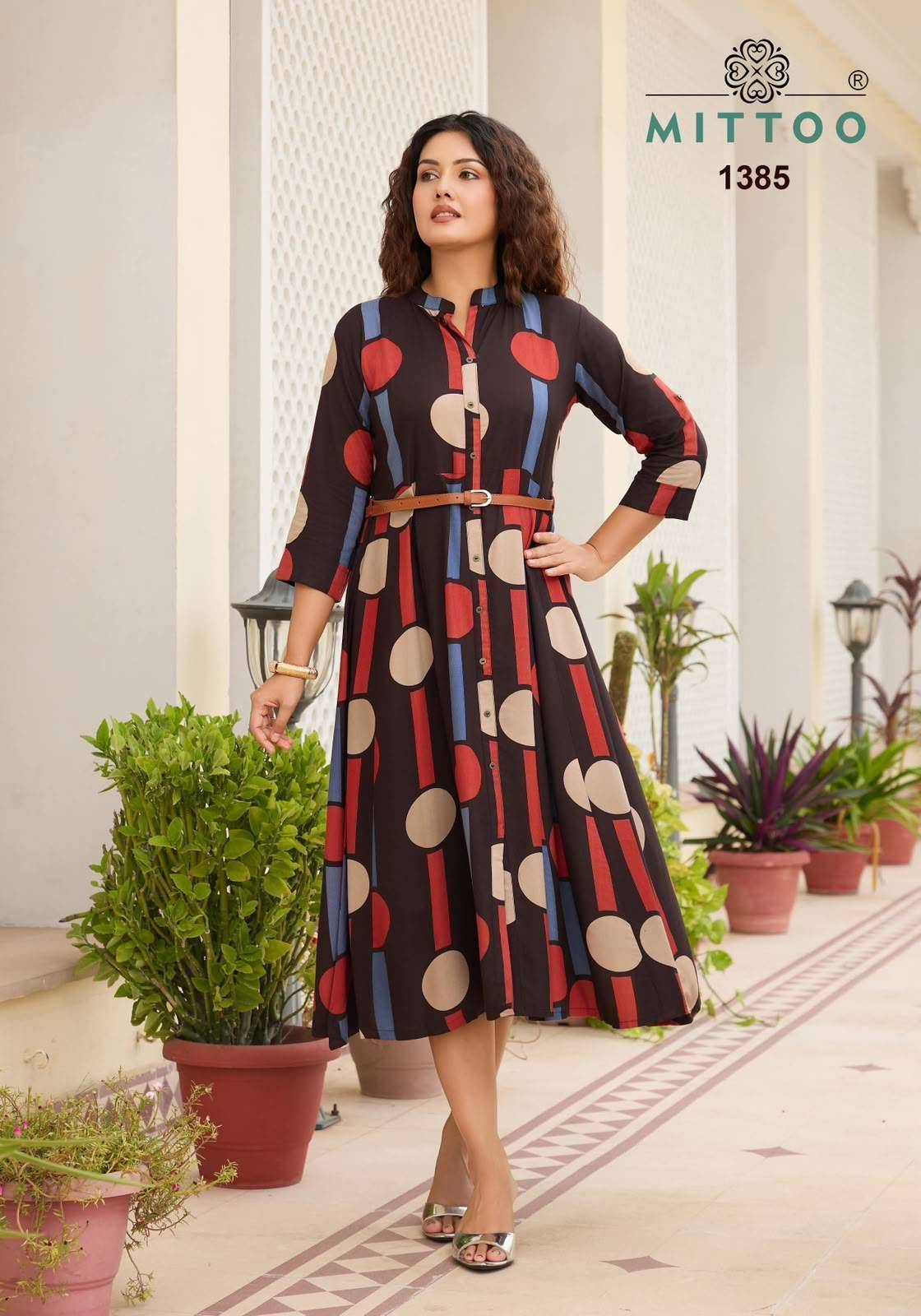 Mittoo Belt Vol 28 Reyon Kurti At Wholesale Price 6 Pcs Catalog