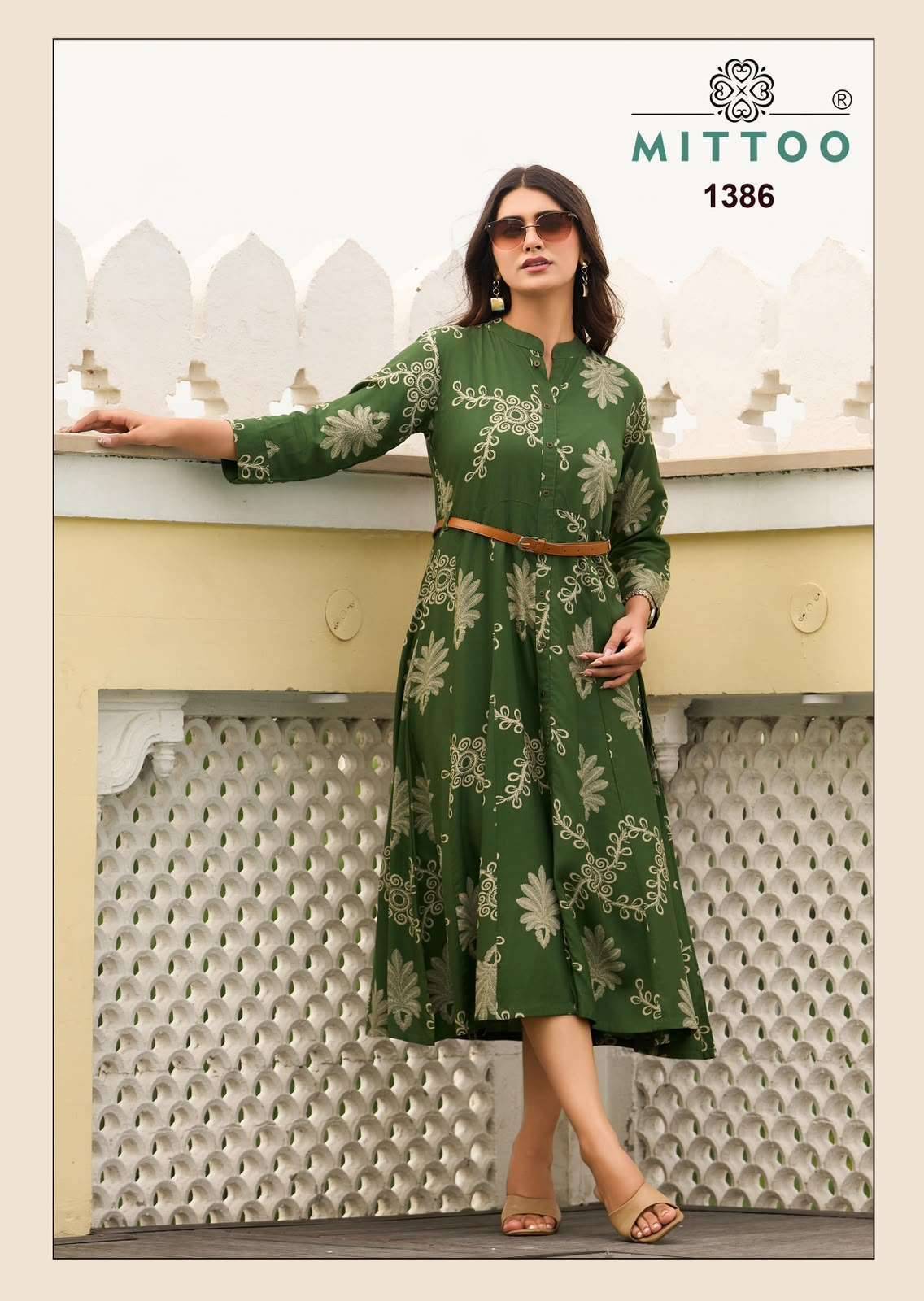 Mittoo Belt Vol 28 Reyon Kurti At Wholesale Price 6 Pcs Catalog